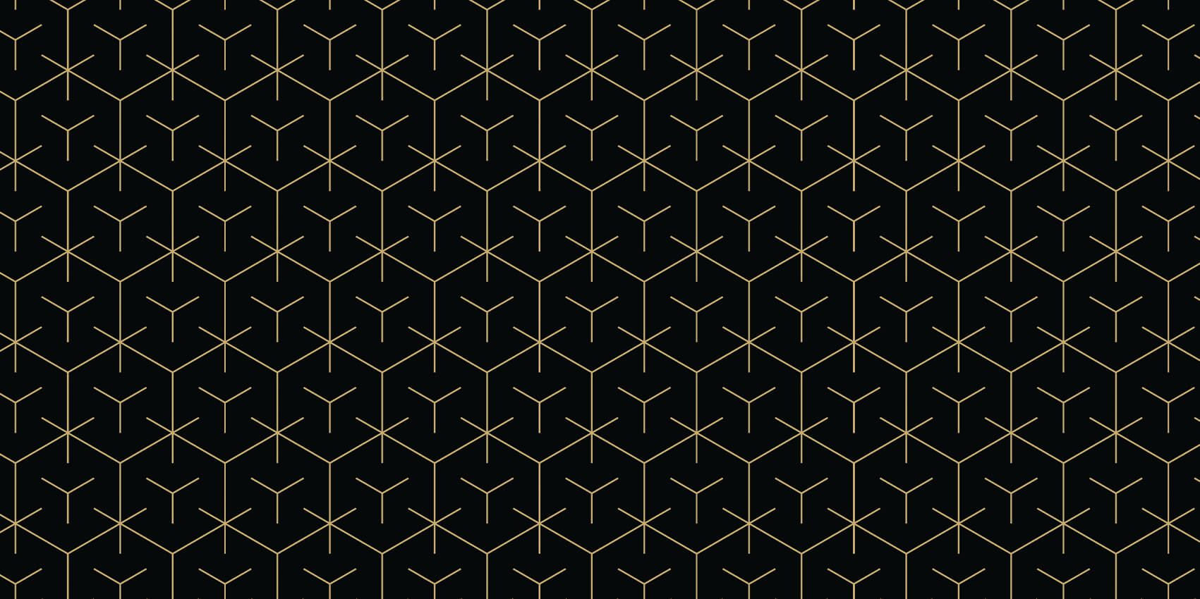 Motif Hexagones géométriques, noir