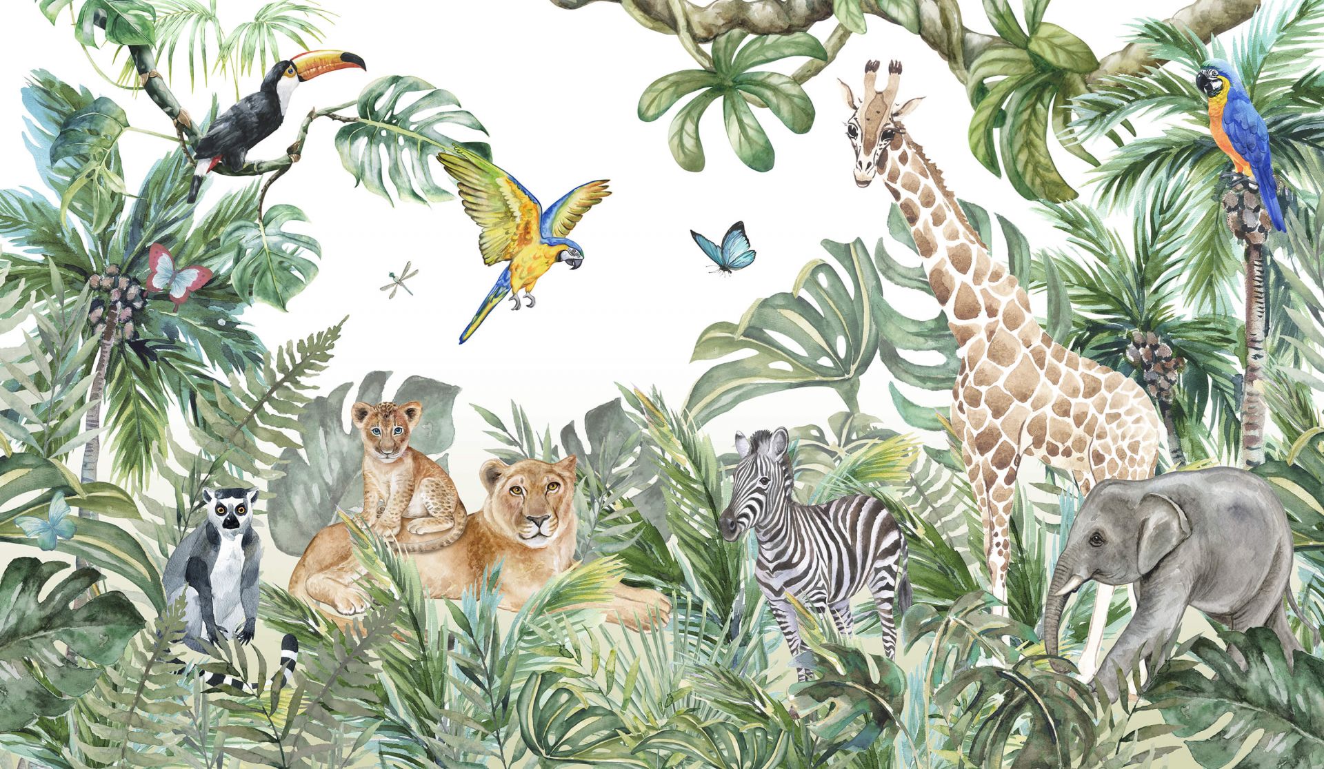 Animaux sauvages de la jungle main product photo