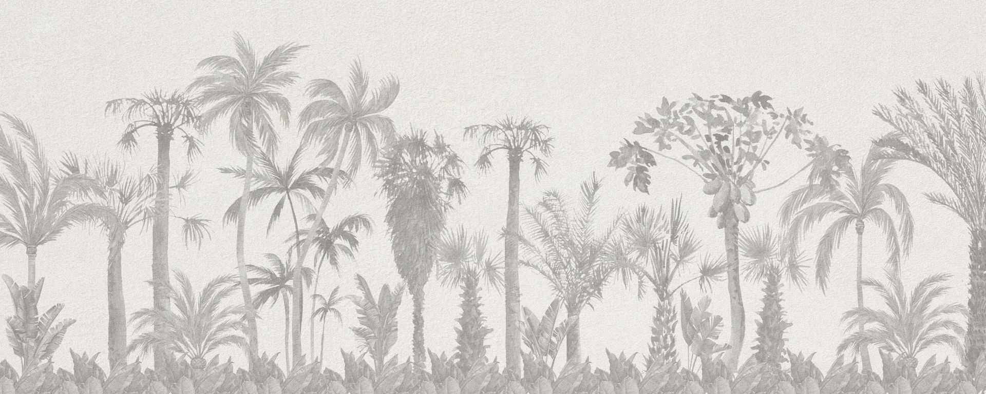Vintage jungle en nuances de gris main product photo