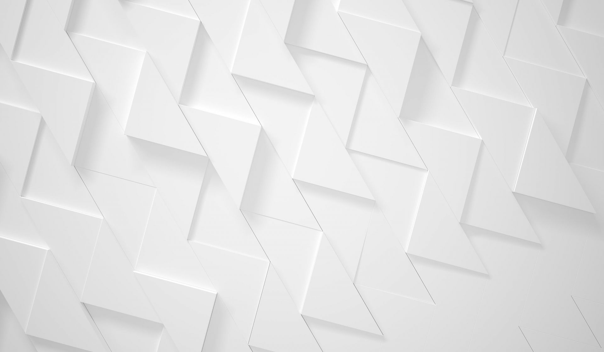 Triangles 3D blancs
