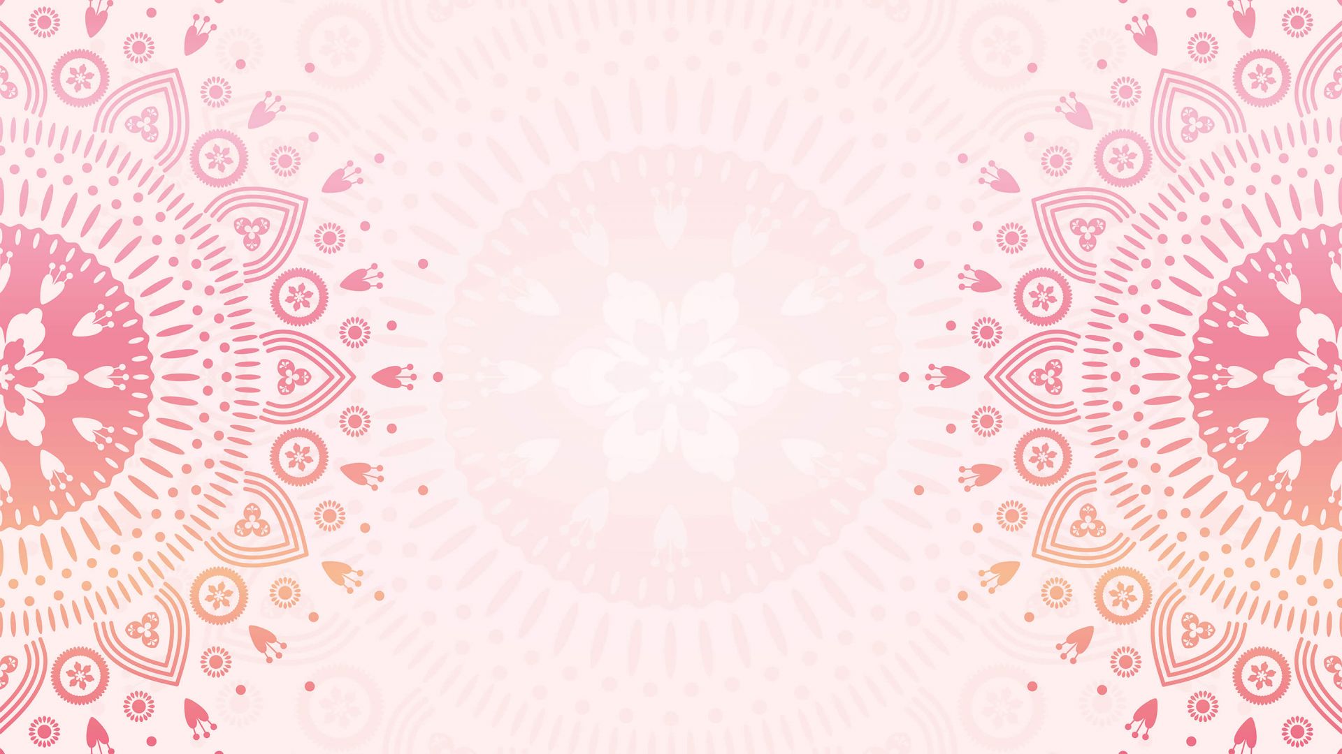 Mandalas de fleurs roses