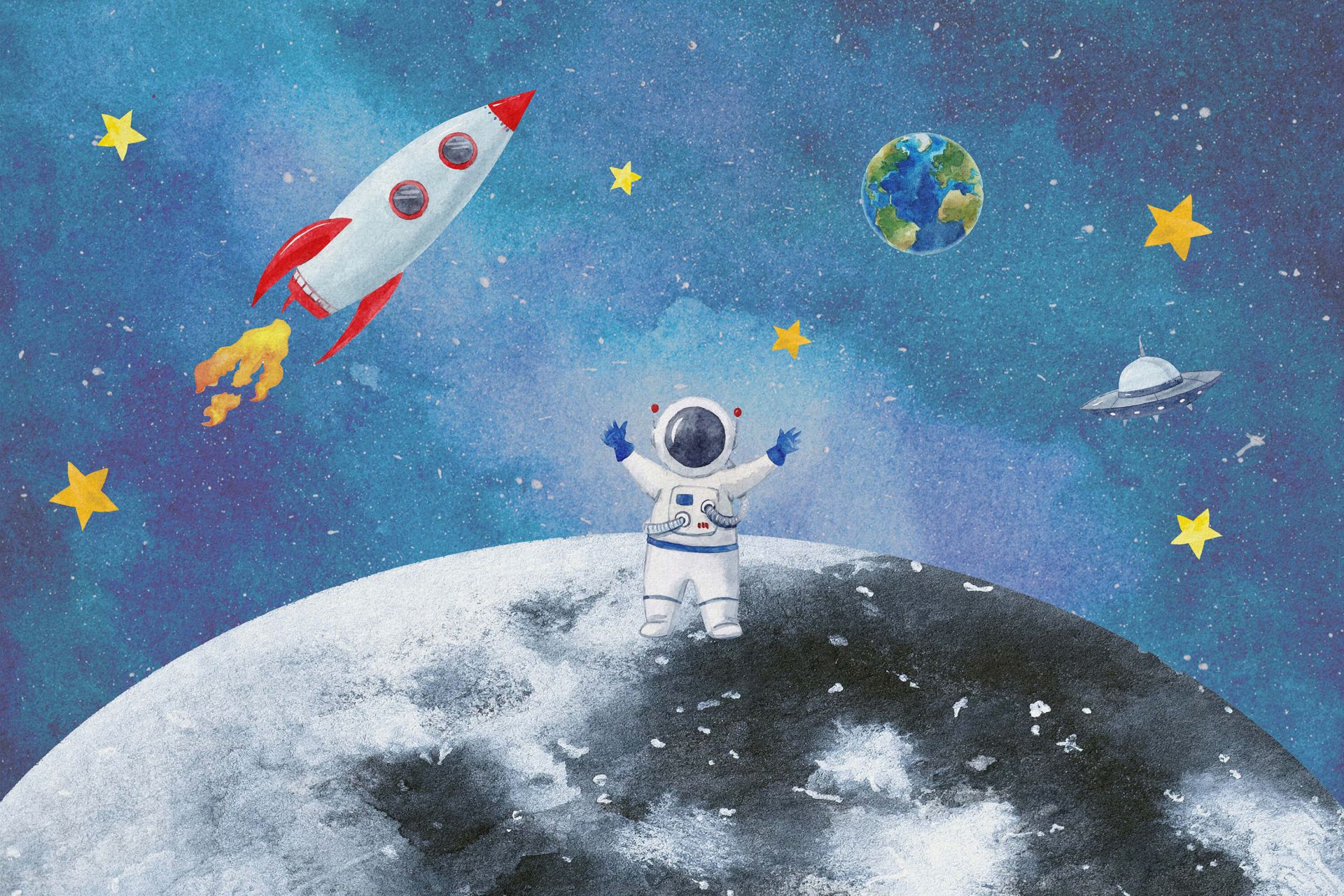 Astronaute sur la Lune