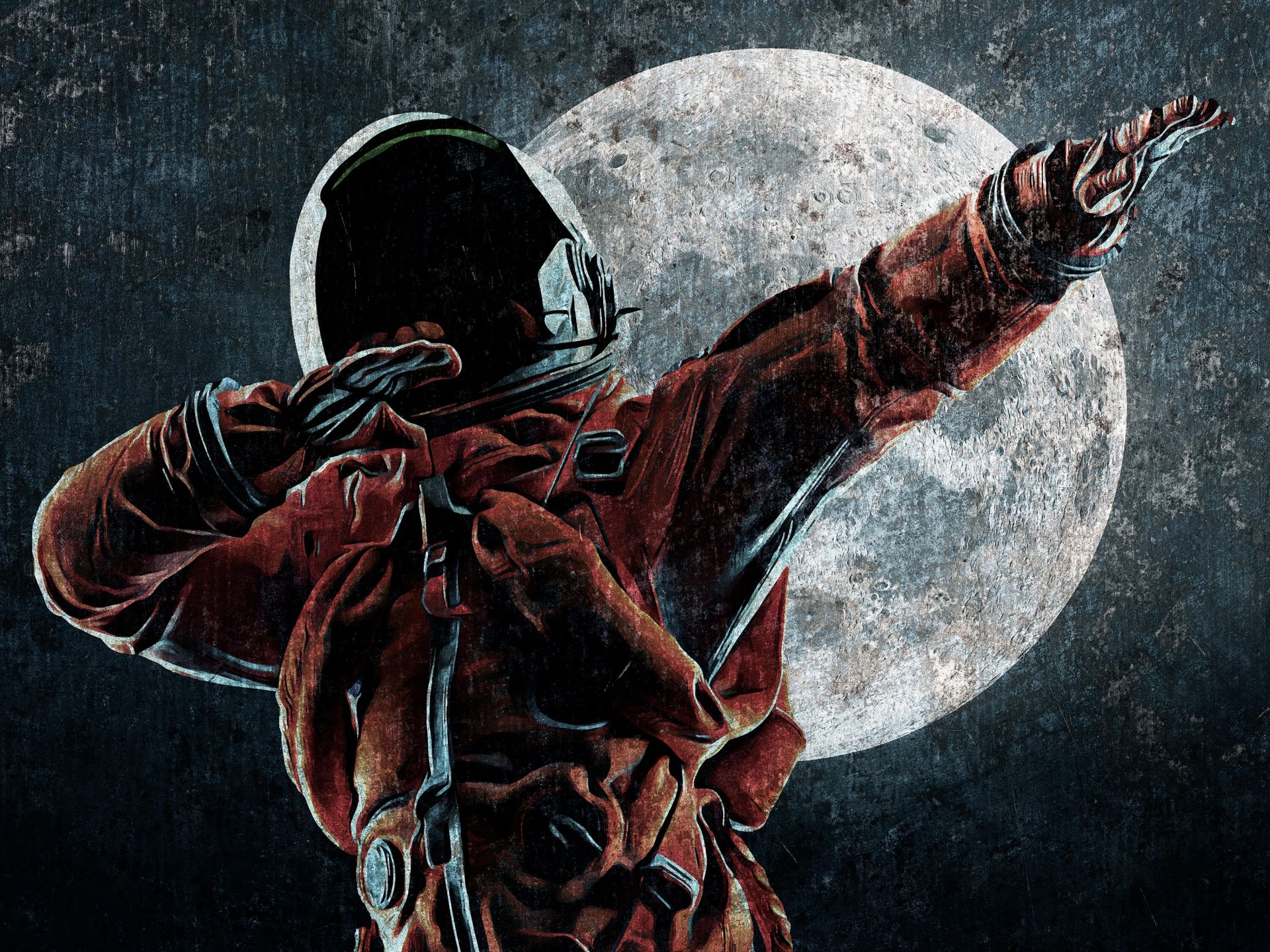 Astronaute faisant le dab Astronaute faisant le dab