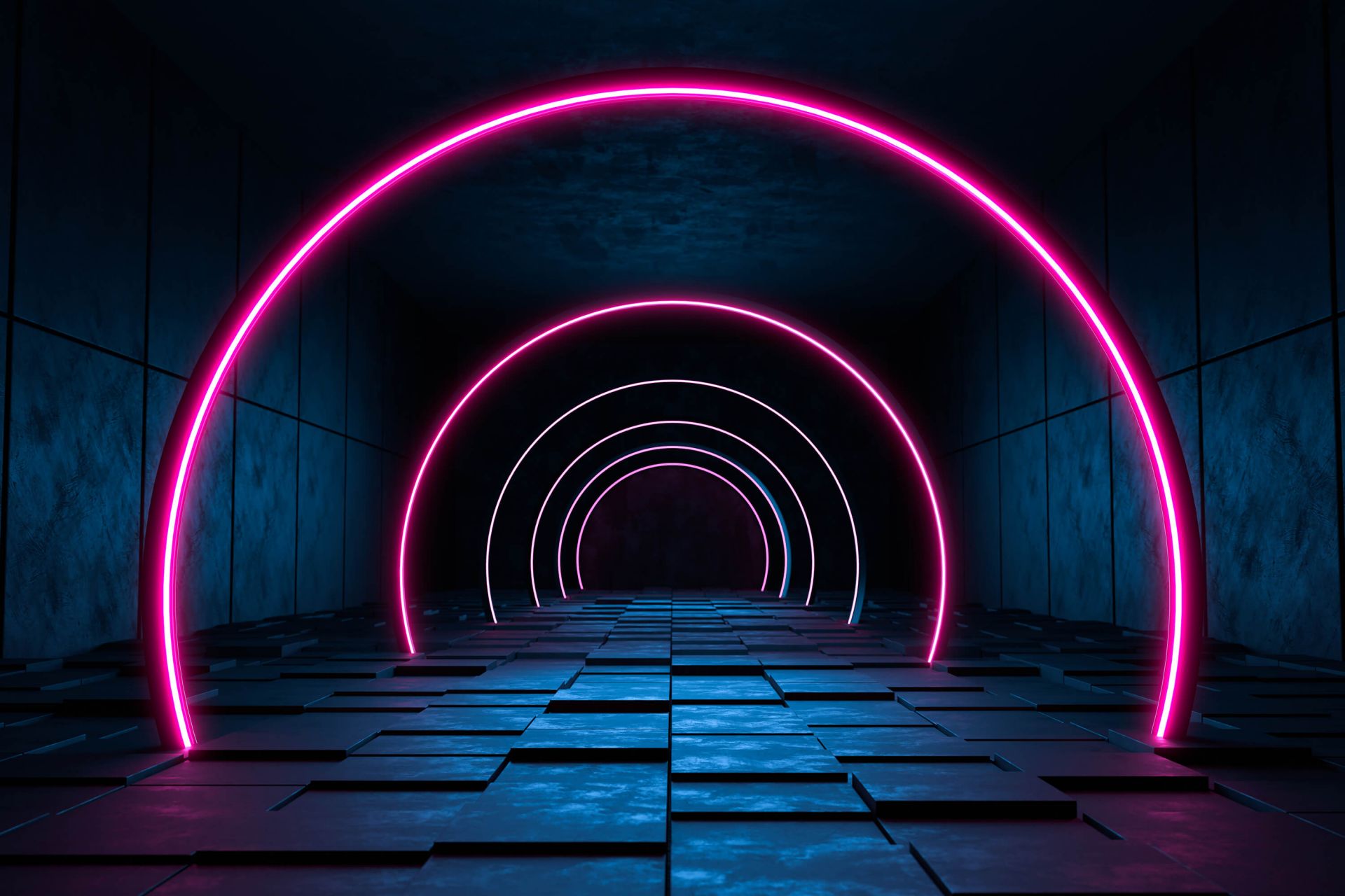 Couloir moderne et futuriste