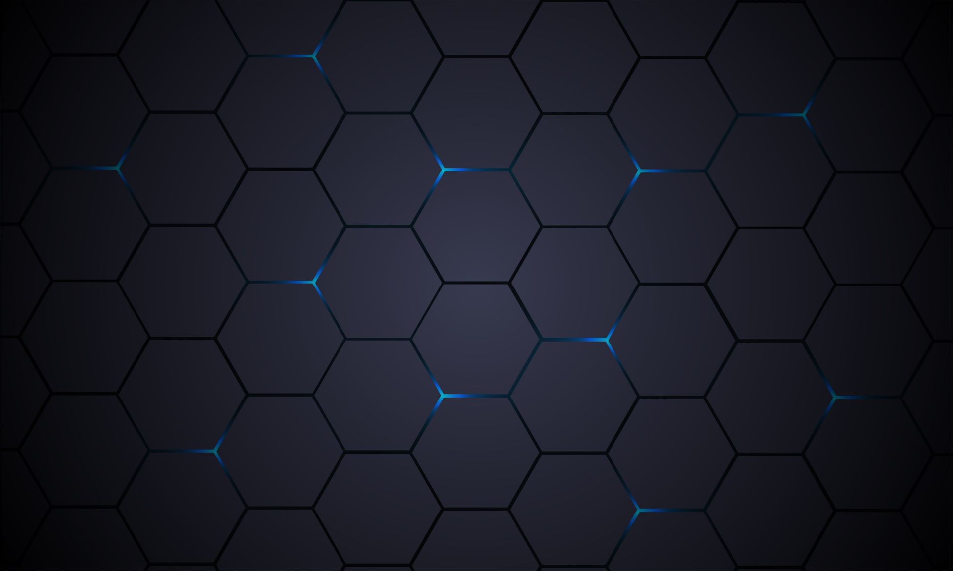 Hexagones gris foncé