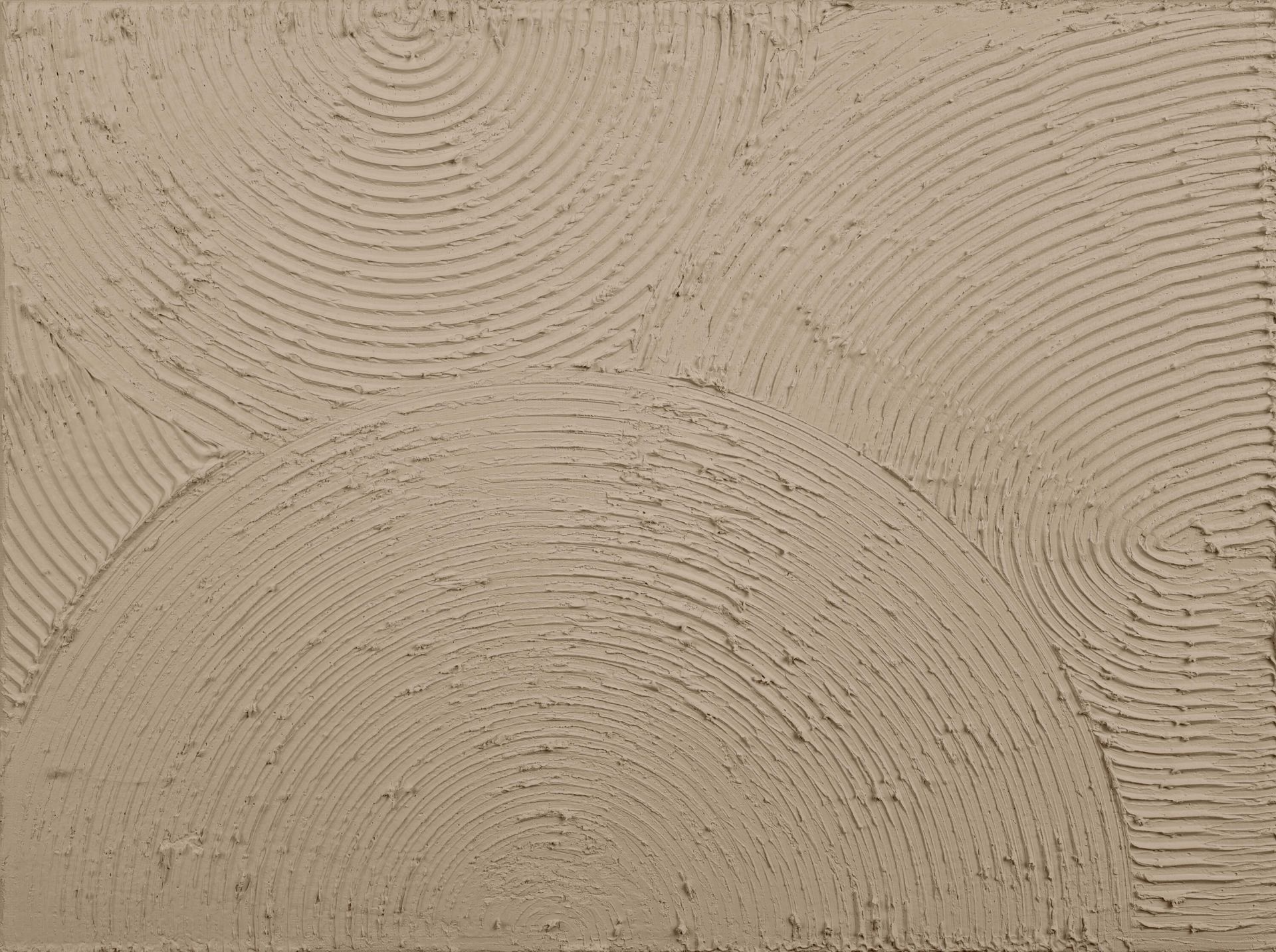 Cercles zen en taupe
