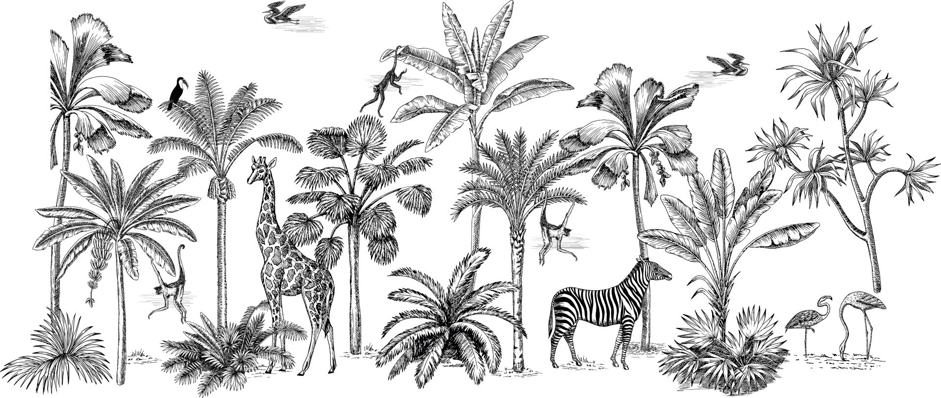 Jungle d'animaux tropicaux Jungle d'animaux tropicaux