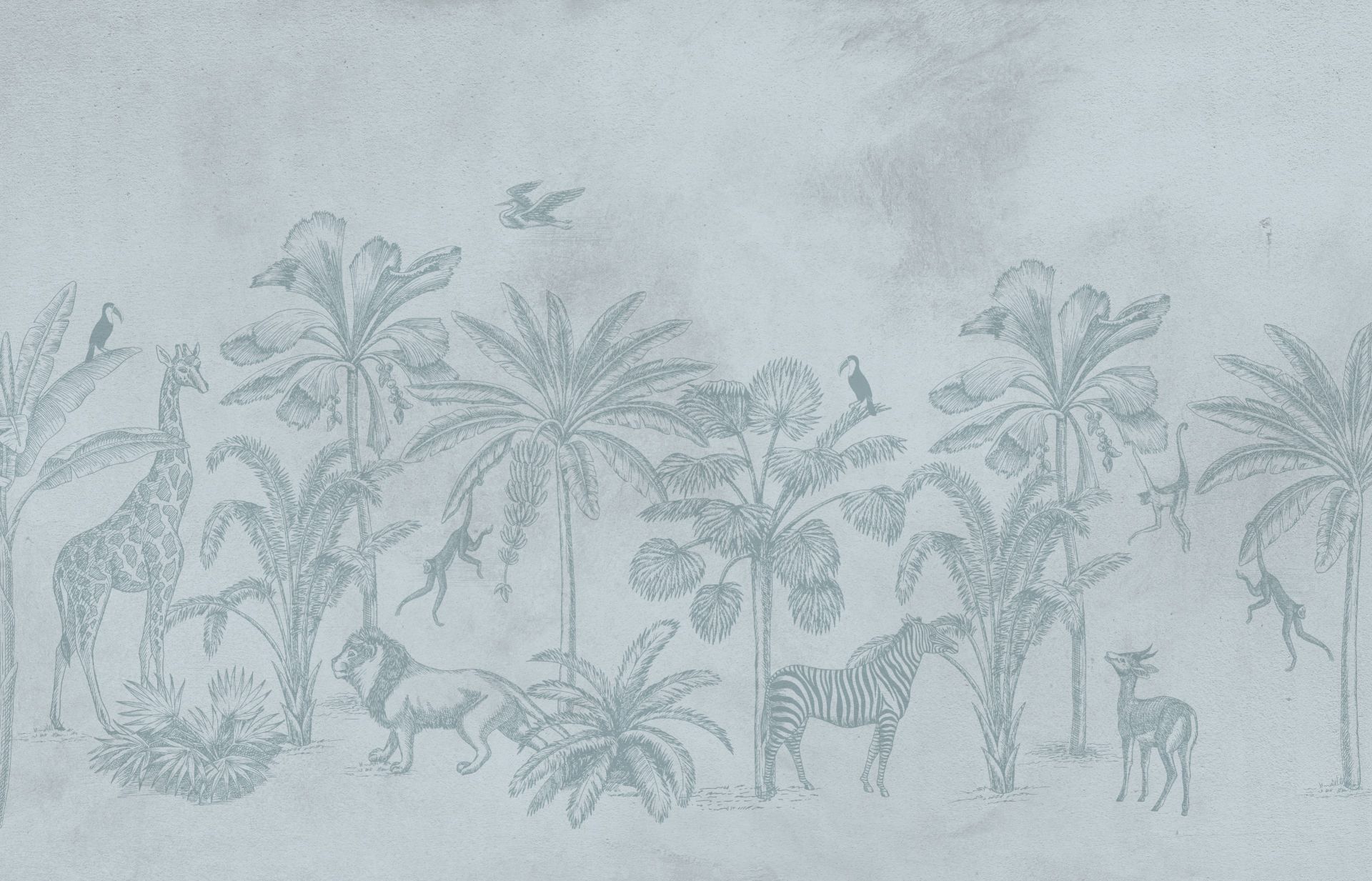 Animal jungle bleu