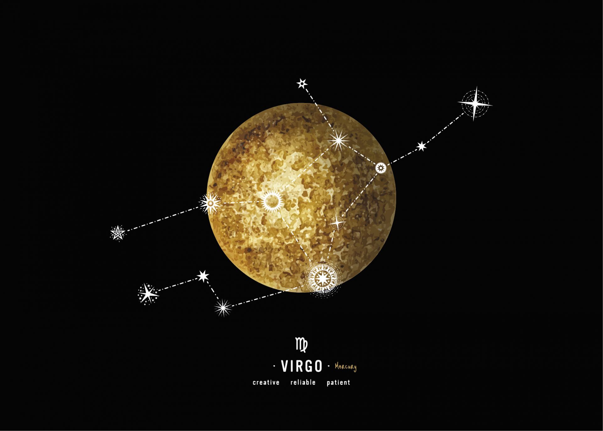 Planète constellation Vierge Planète constellation Vierge