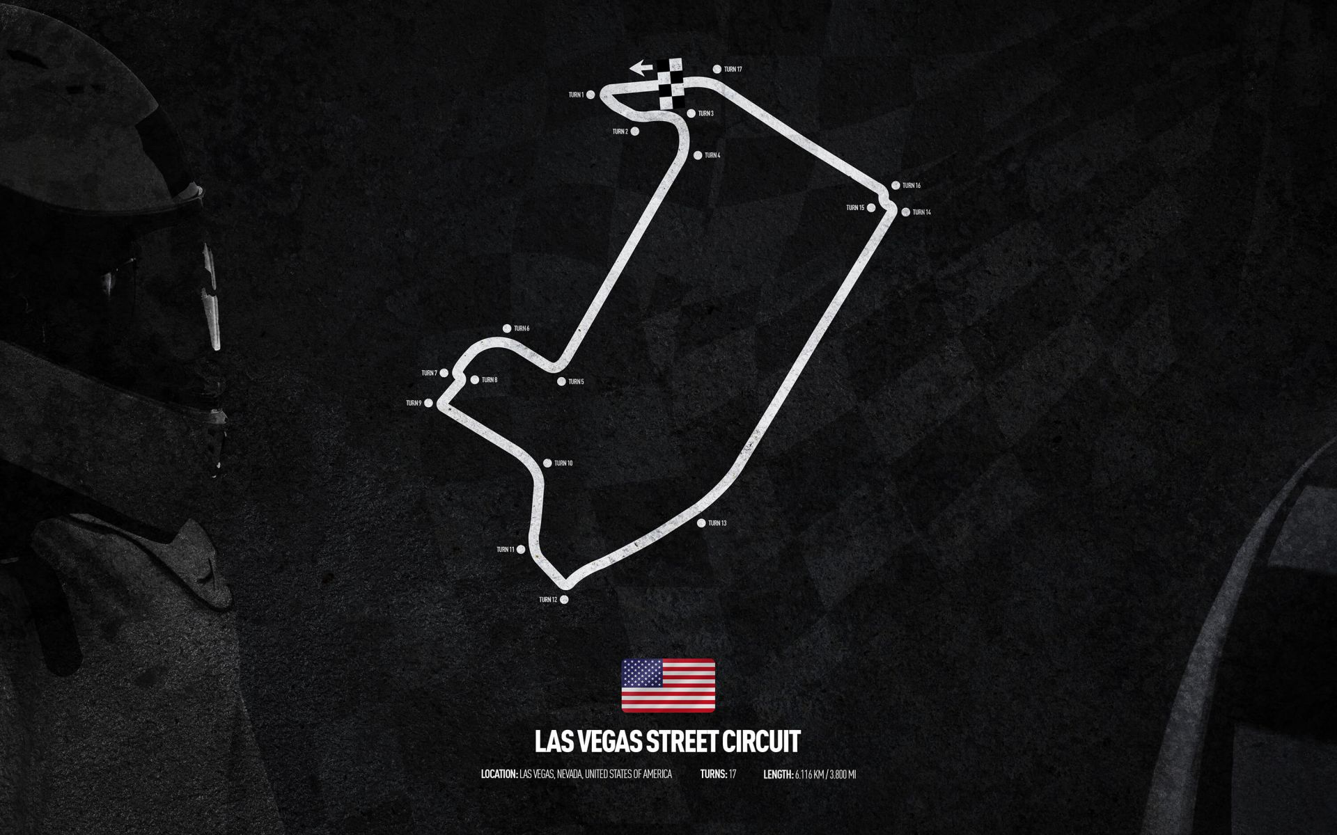 Circuit de Formule 1 - Circuit de Las Vegas - Amérique main product photo