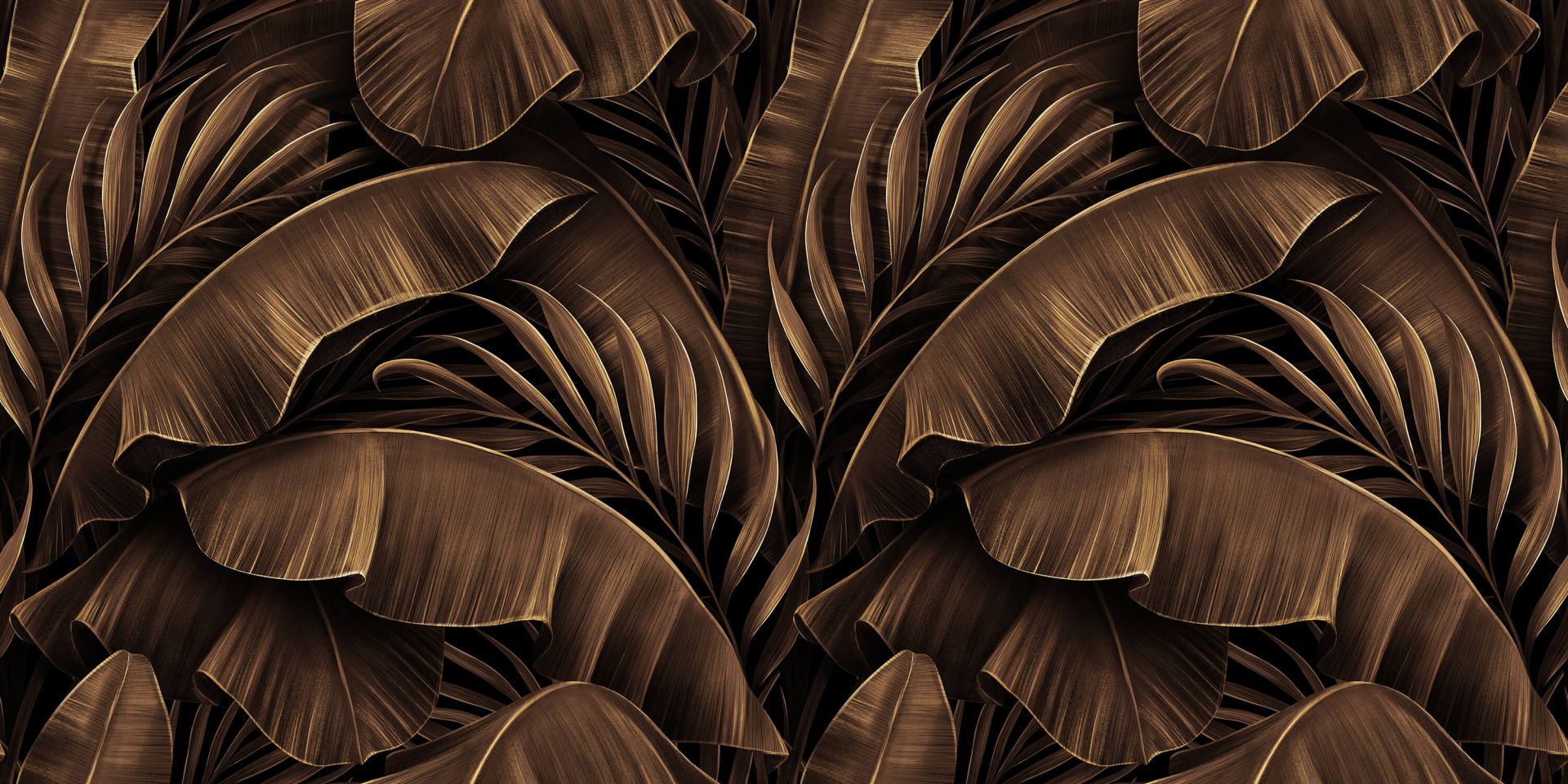 Feuilles de bananier en bronze main product photo