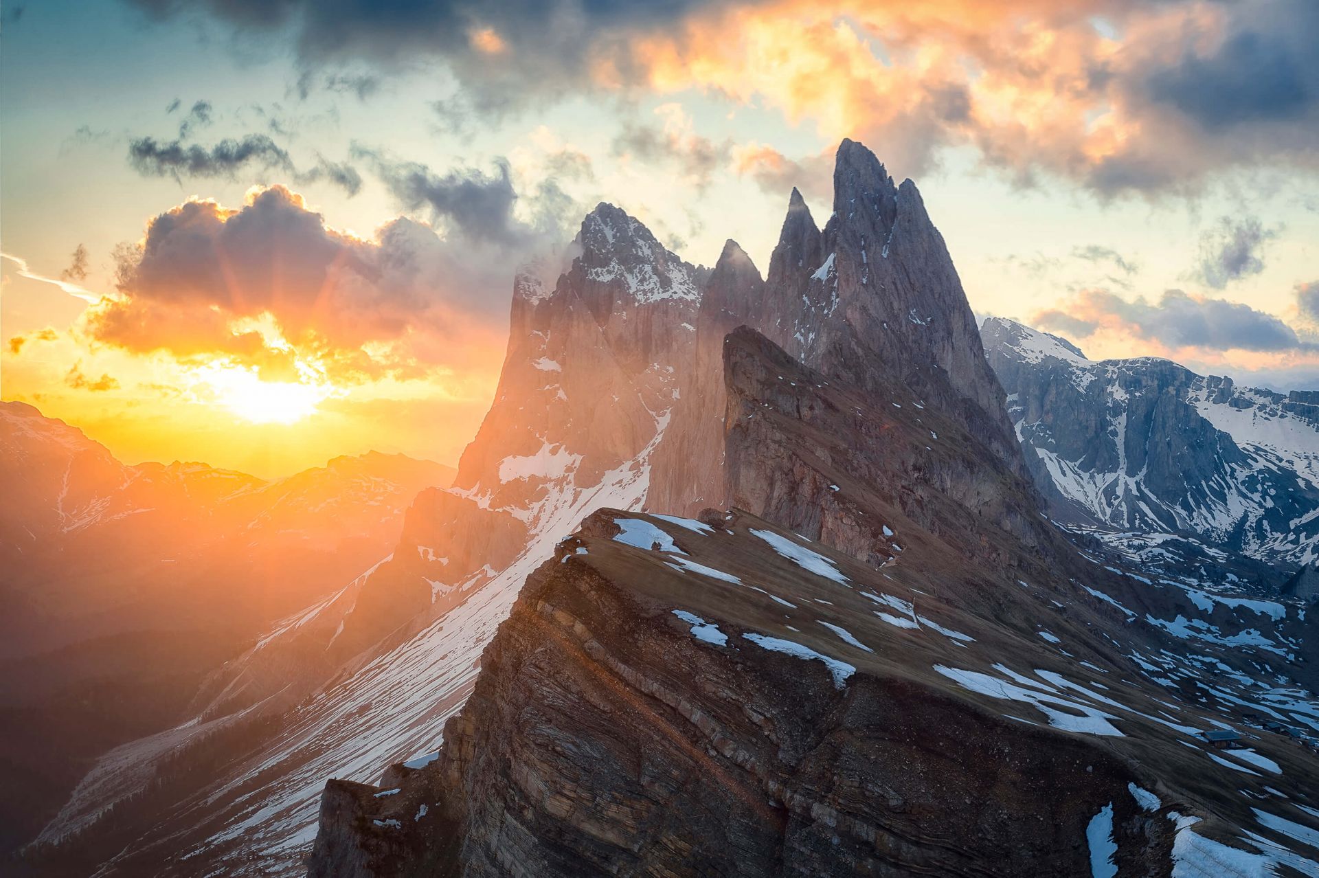 Sunrise at Seceda Sunrise at Seceda