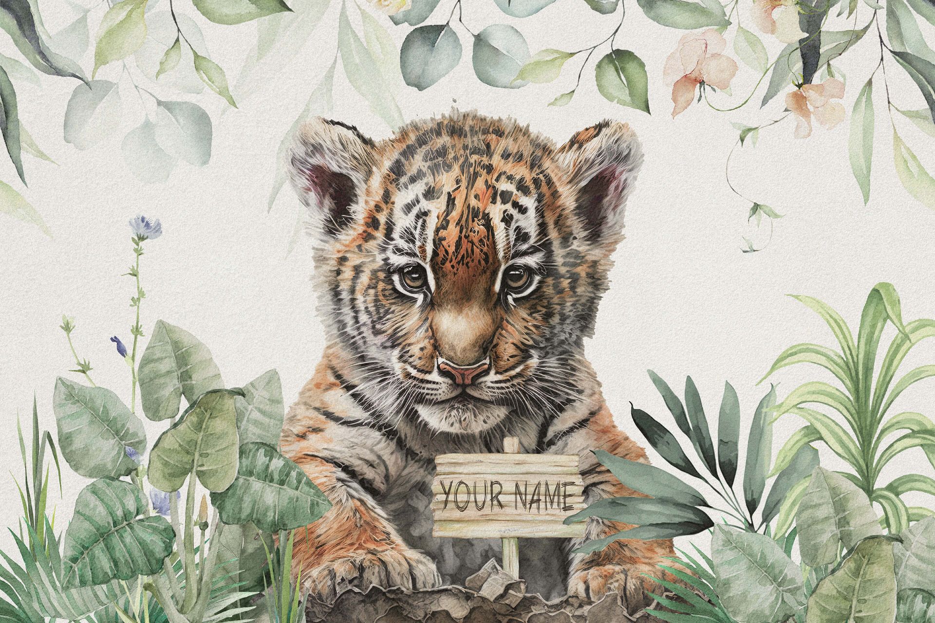 Bébé Tigre dans la jungle