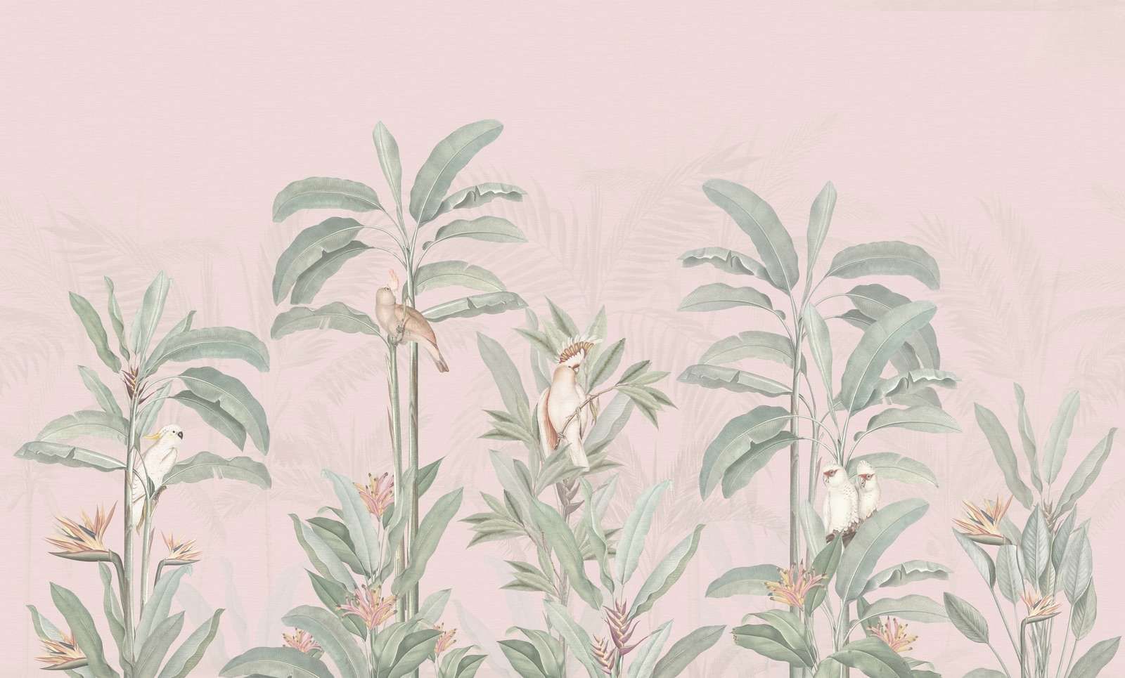 Paysage de la jungle vintage - rose blush