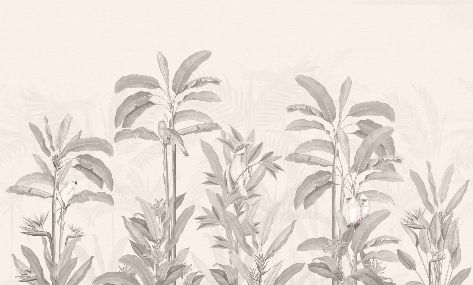 Paysage de jungle vintage - sépia