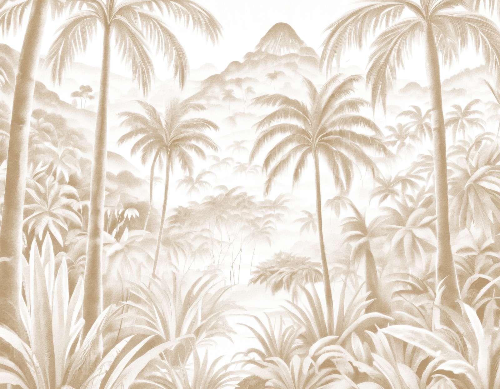 Oasis Tropicale de Montagne, taupe Oasis Tropicale de Montagne, taupe