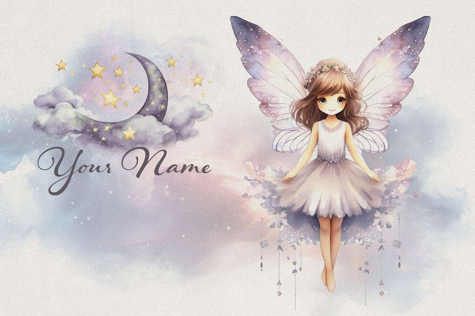 Elfe sous la lune et les étoiles