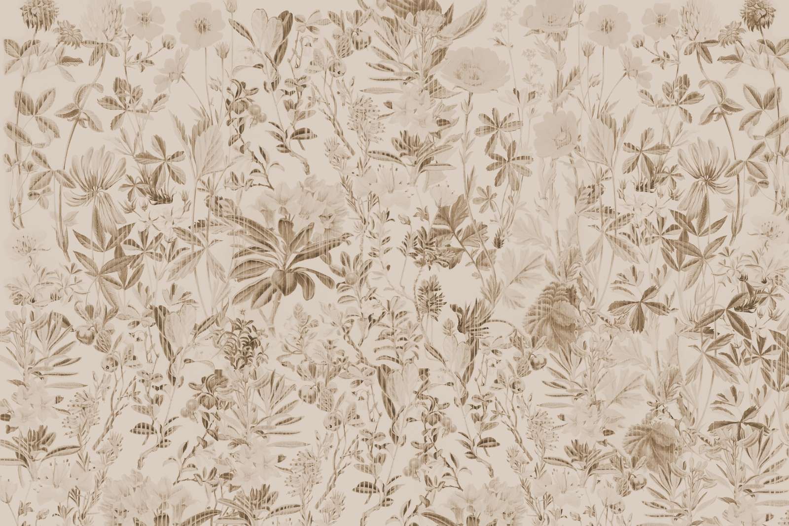 Jardin Gérbarium Sepia Clair