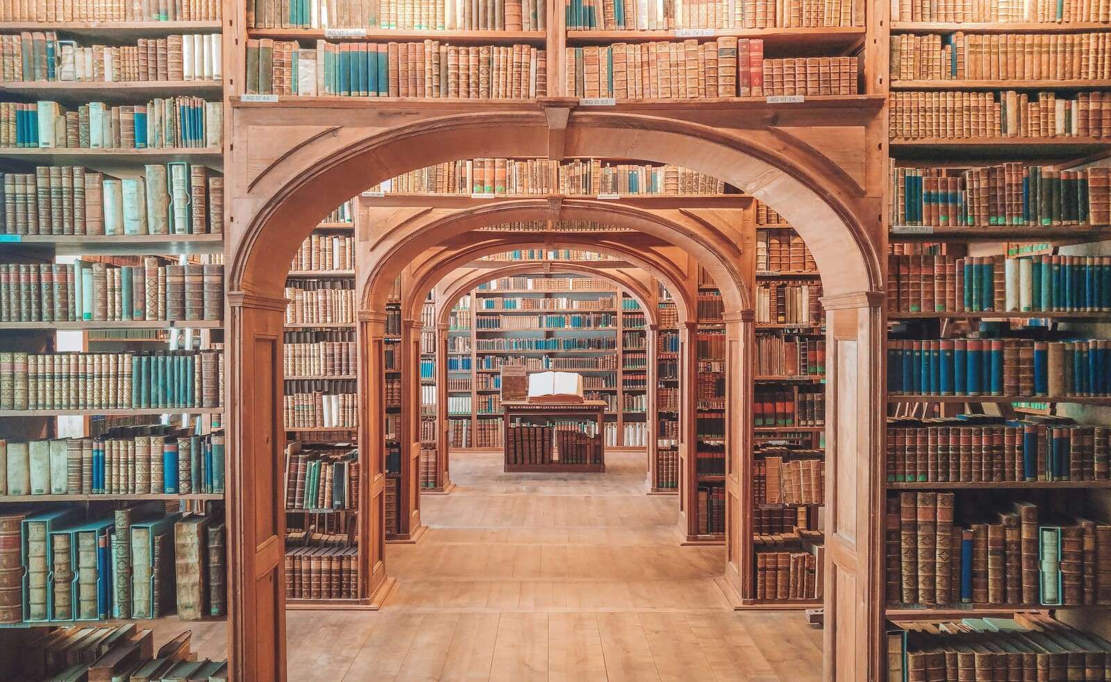 Galerie de livres en bois Galerie de livres en bois