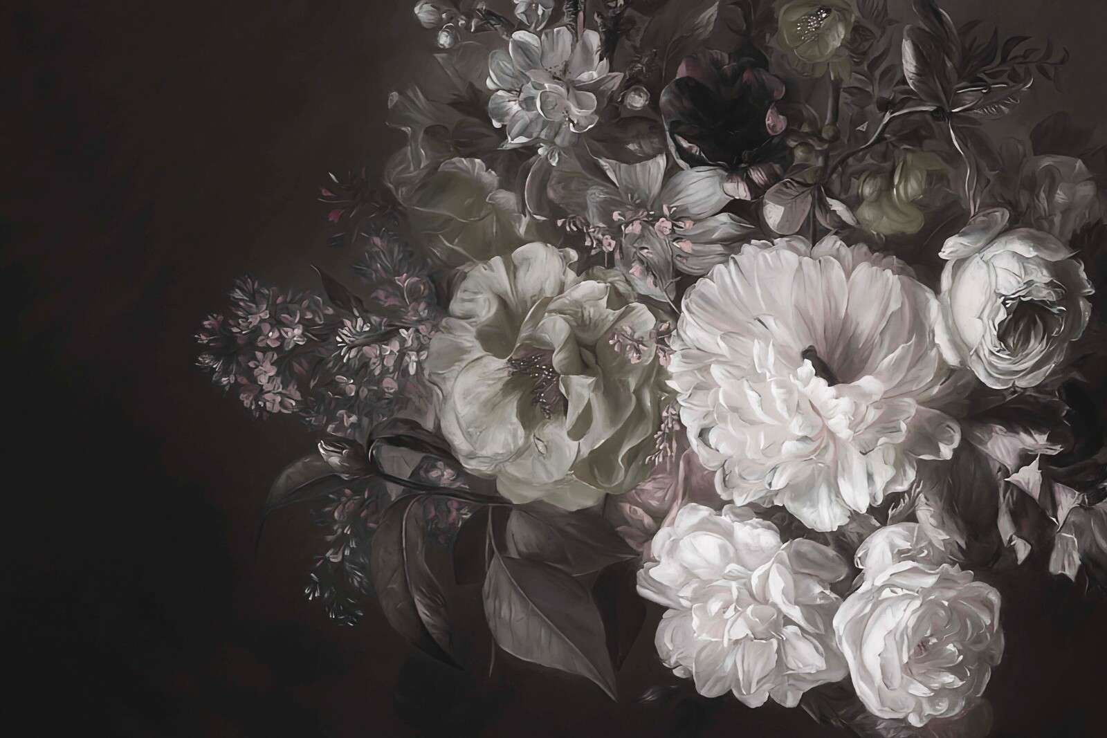 Bouquet avec lilas vert