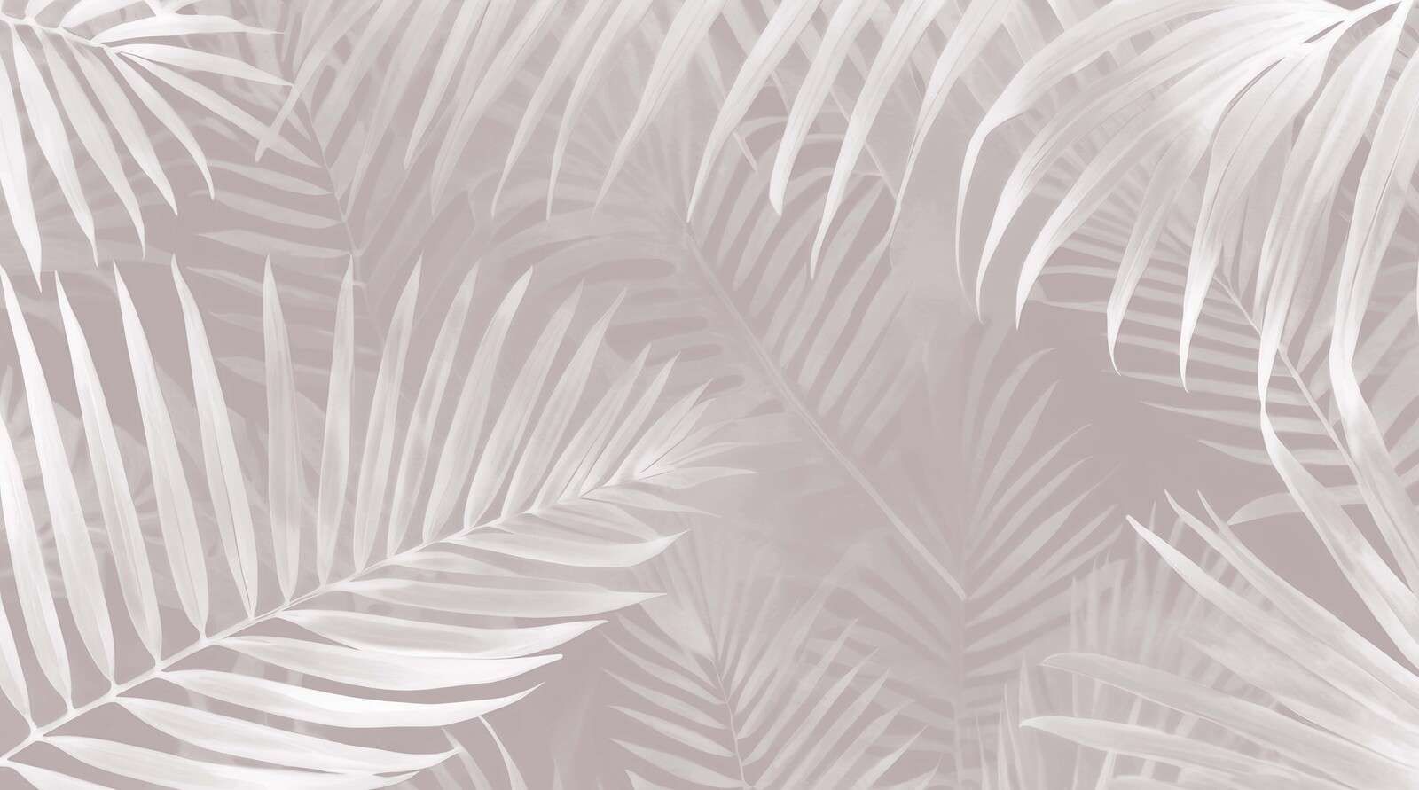 Feuilles de palmier brumeuses - rose
