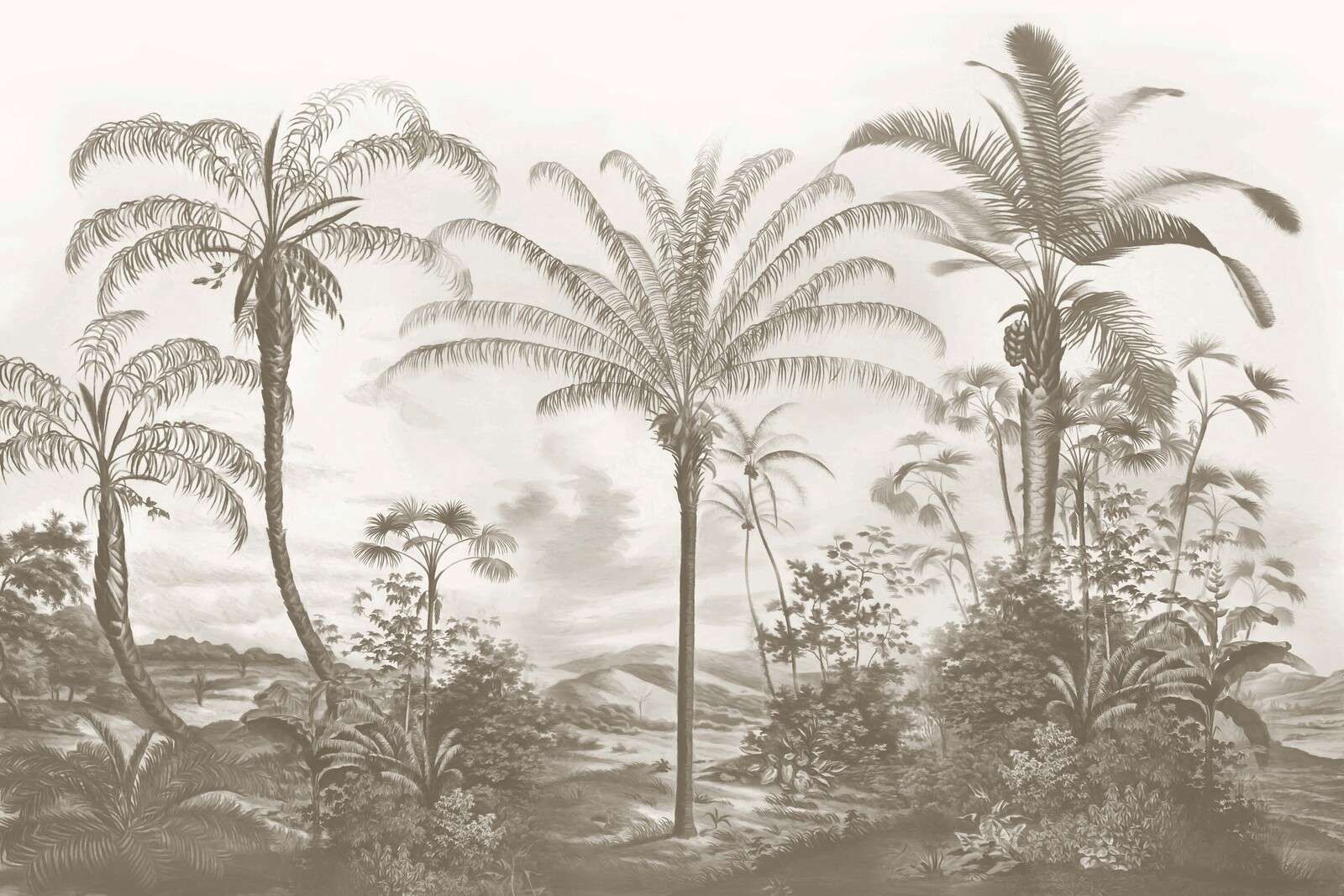 Tropiques romantiques taupe