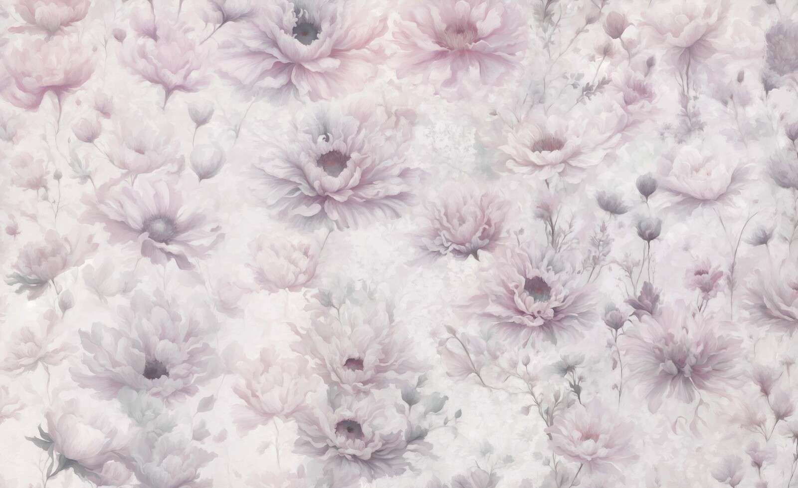 Mur romantique rose