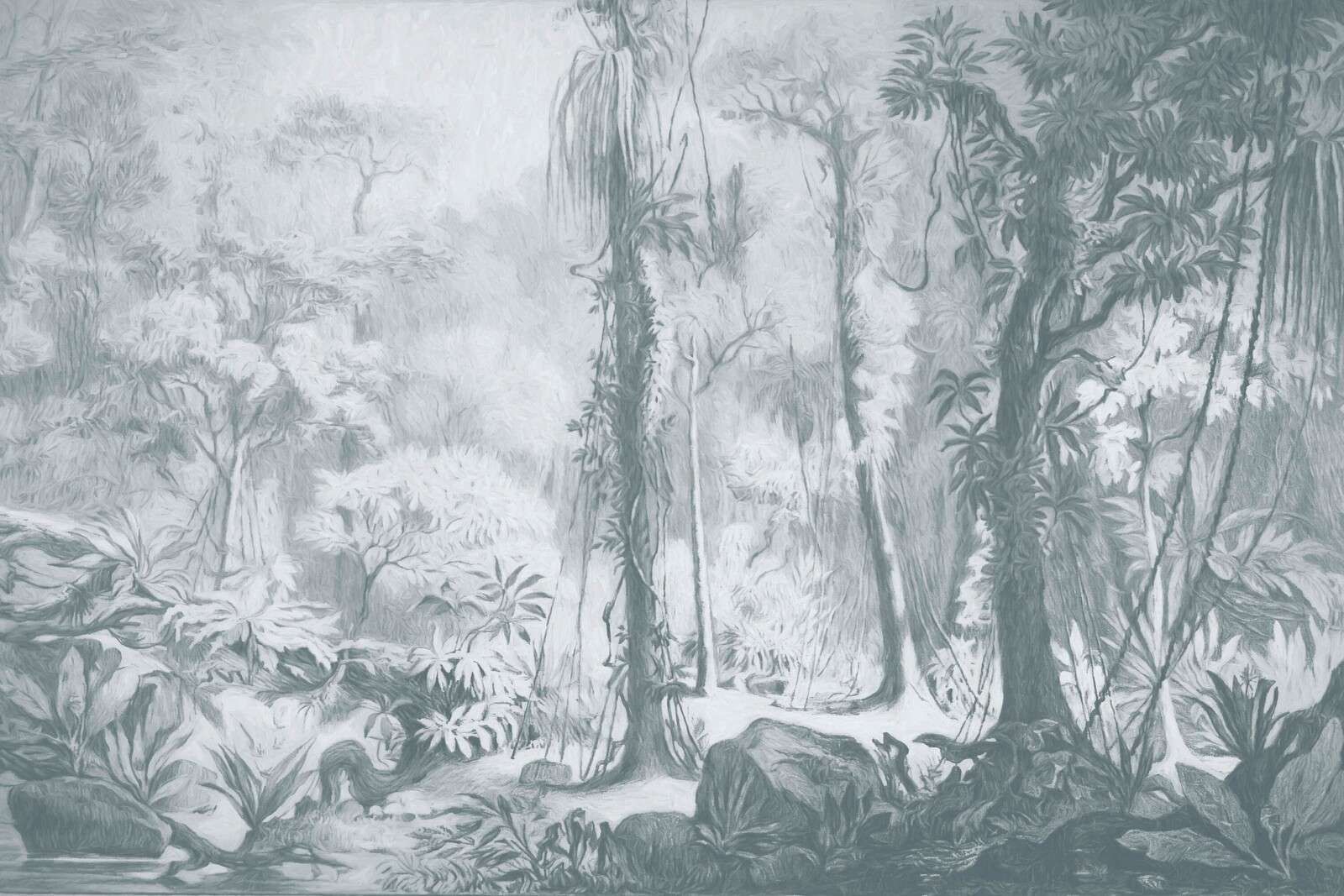 Forêt tropicale - bleu