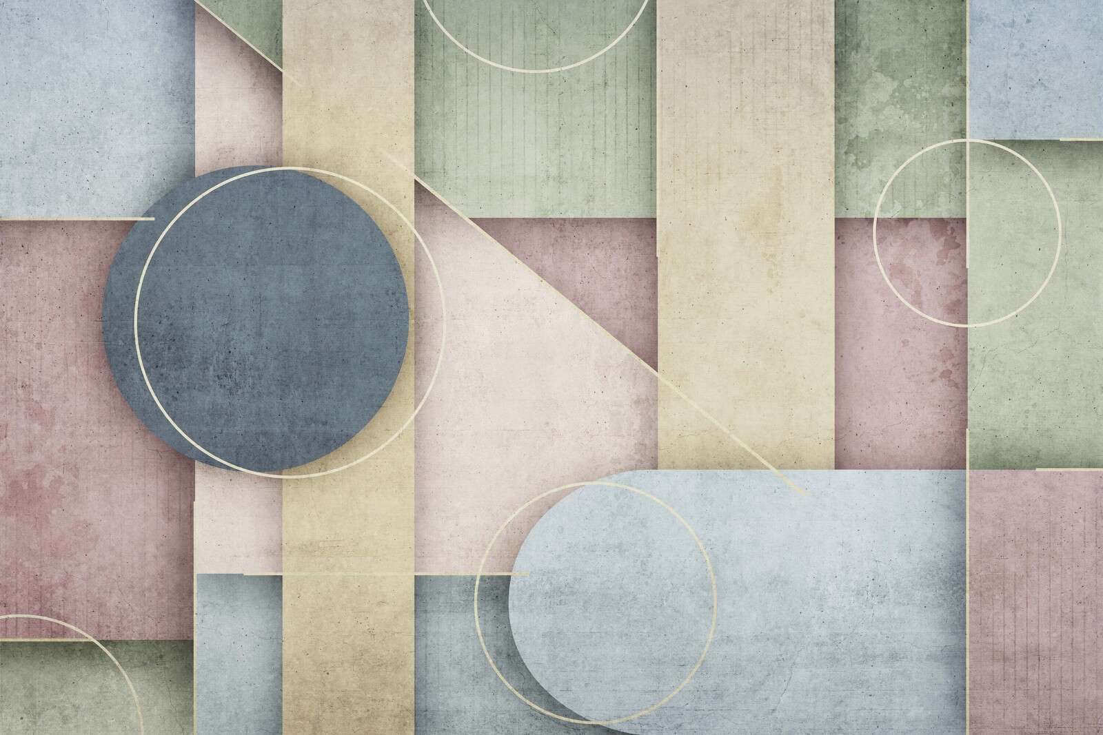 Jeu pastel géométrique doux