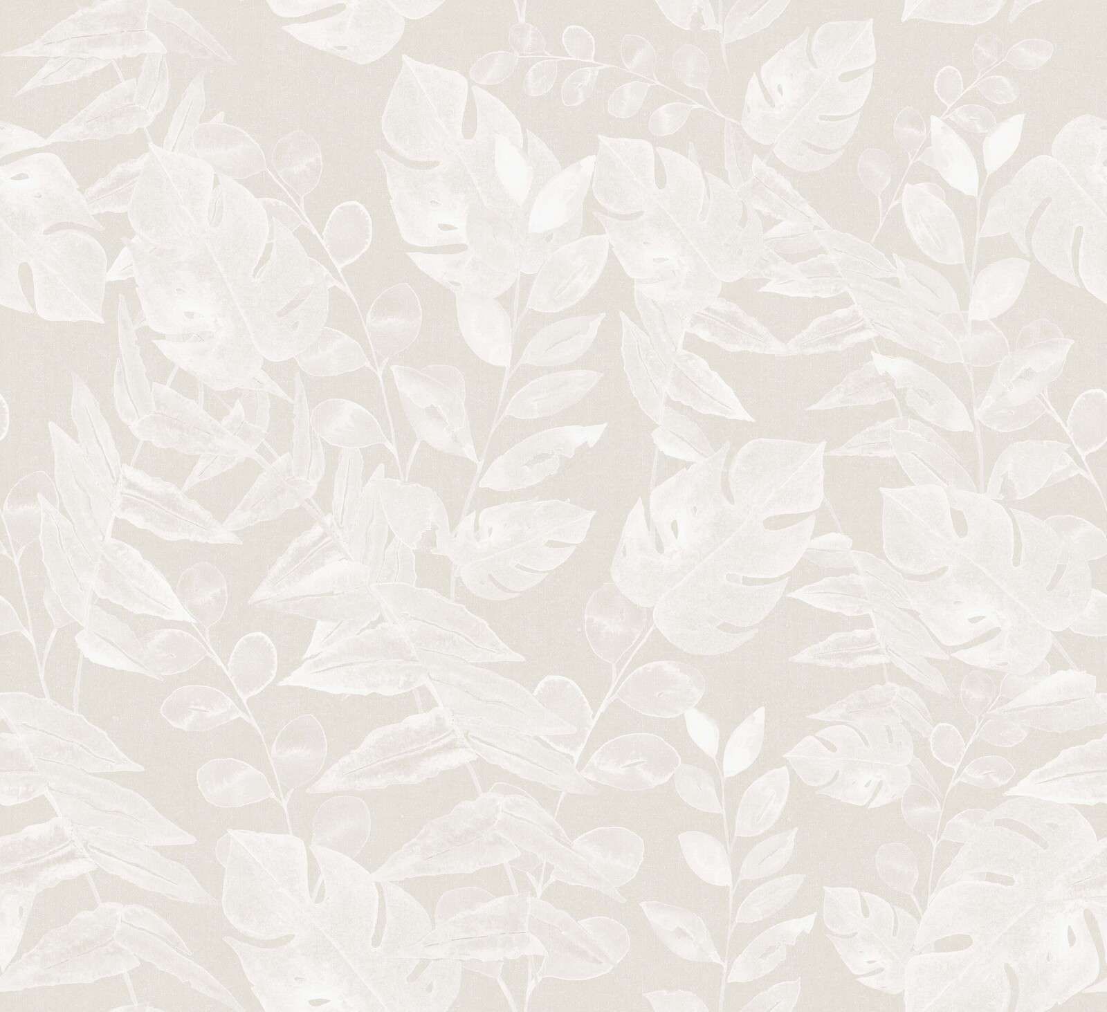 Ton-sur-ton feuilles tropicales