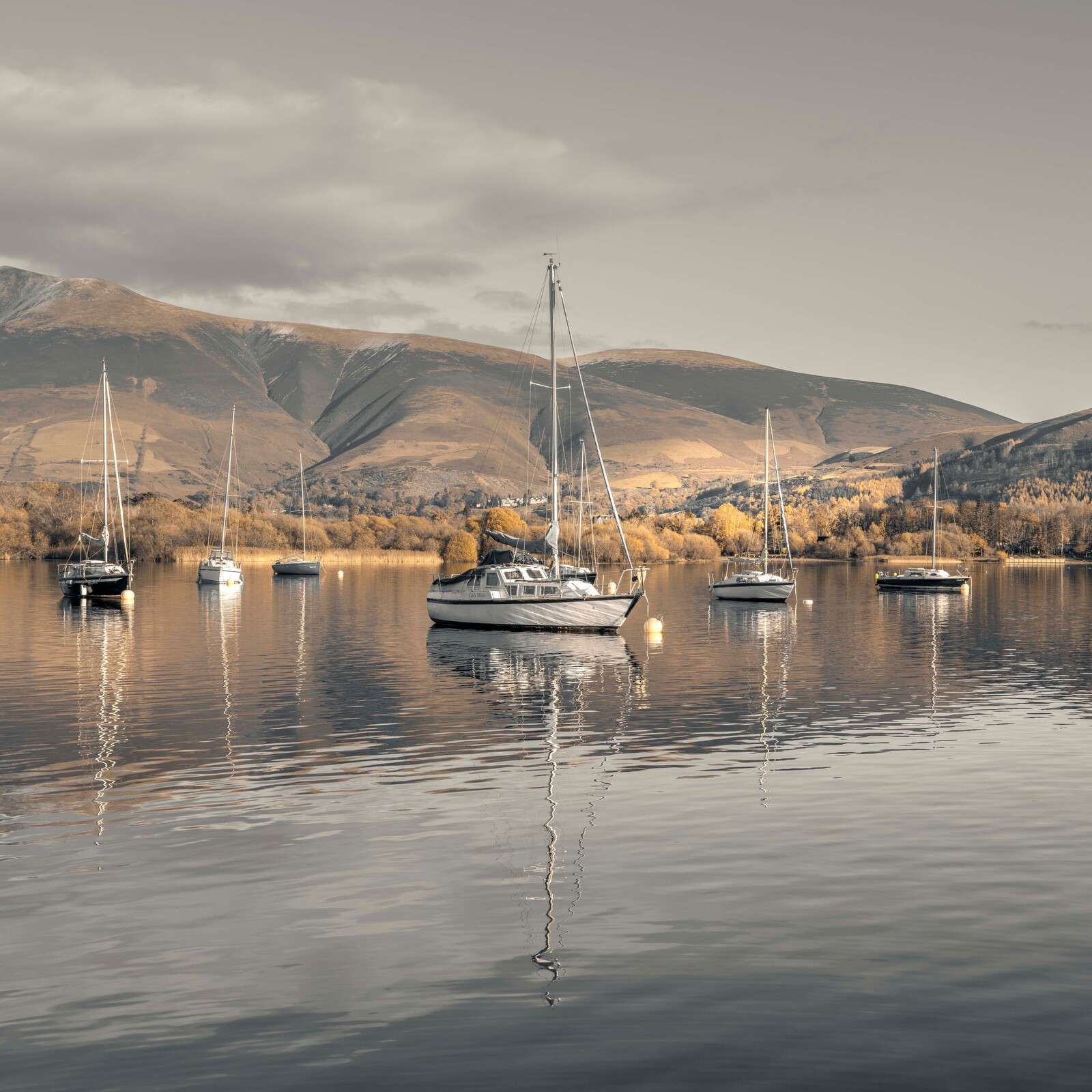 Voiliers sur Derwentwater