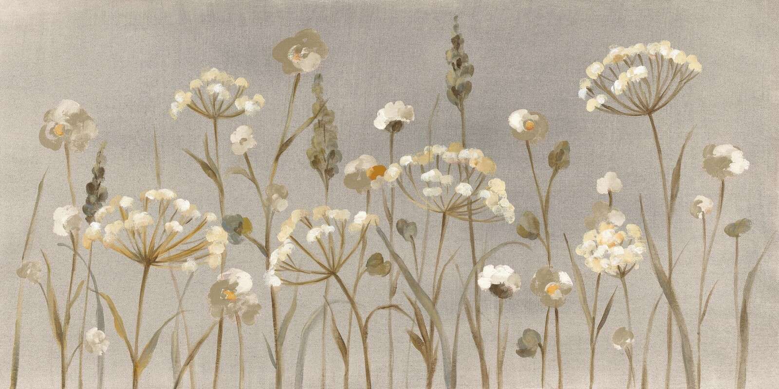 Fleurs des champs estivales dans des tons doux