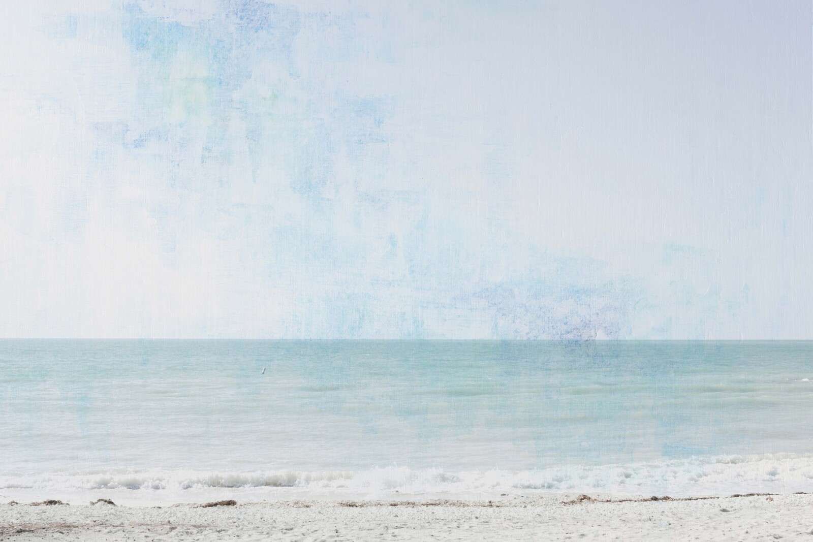 Plage claire sous un air doux