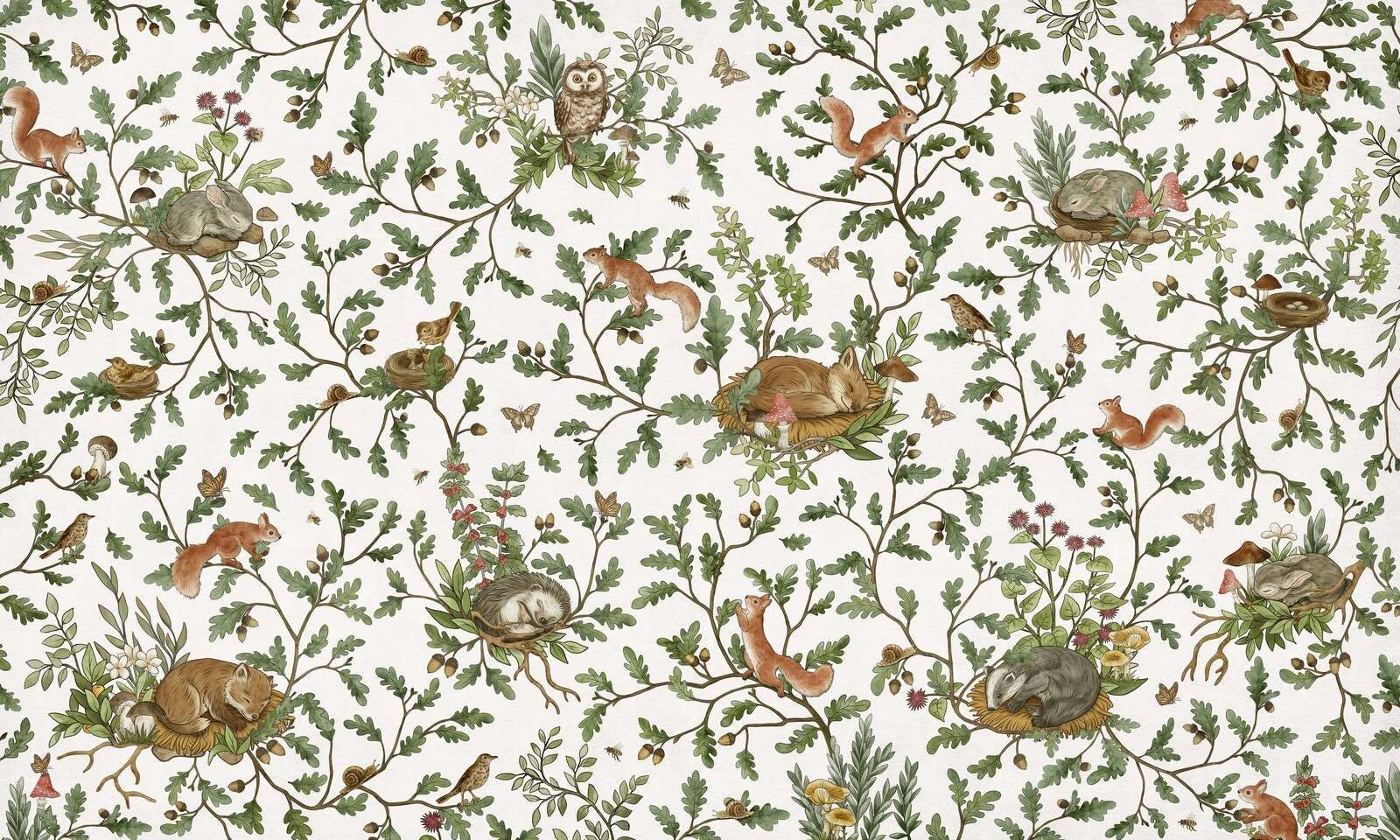 Playful Woods - White