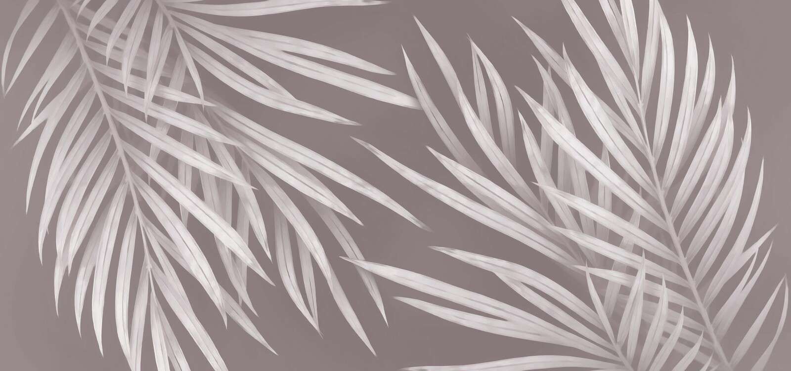 Feuilles de palmier claires taupe