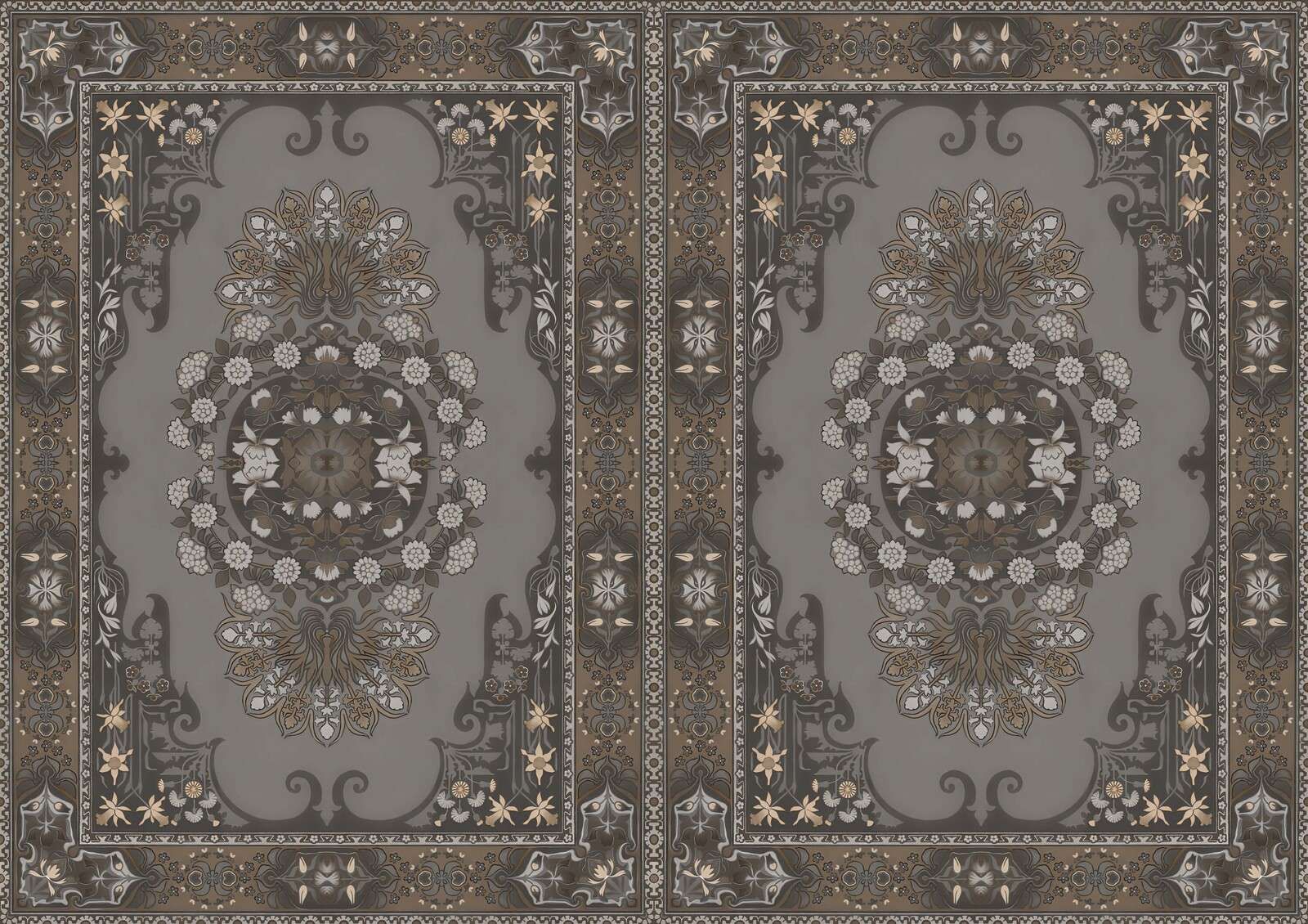 Ornements classiques en taupe foncé