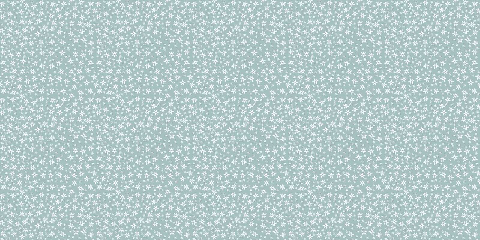 Fleurs sauvages blanches sur vert sauge