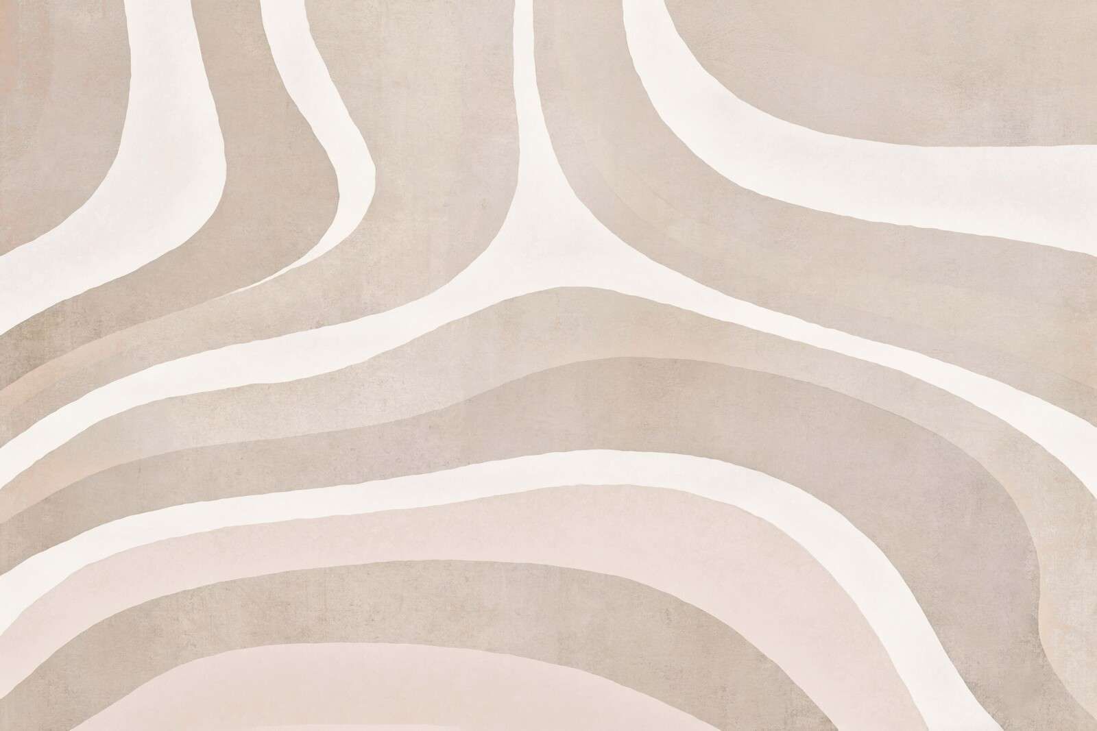 Rétro boho formes et silhouettes beige sable