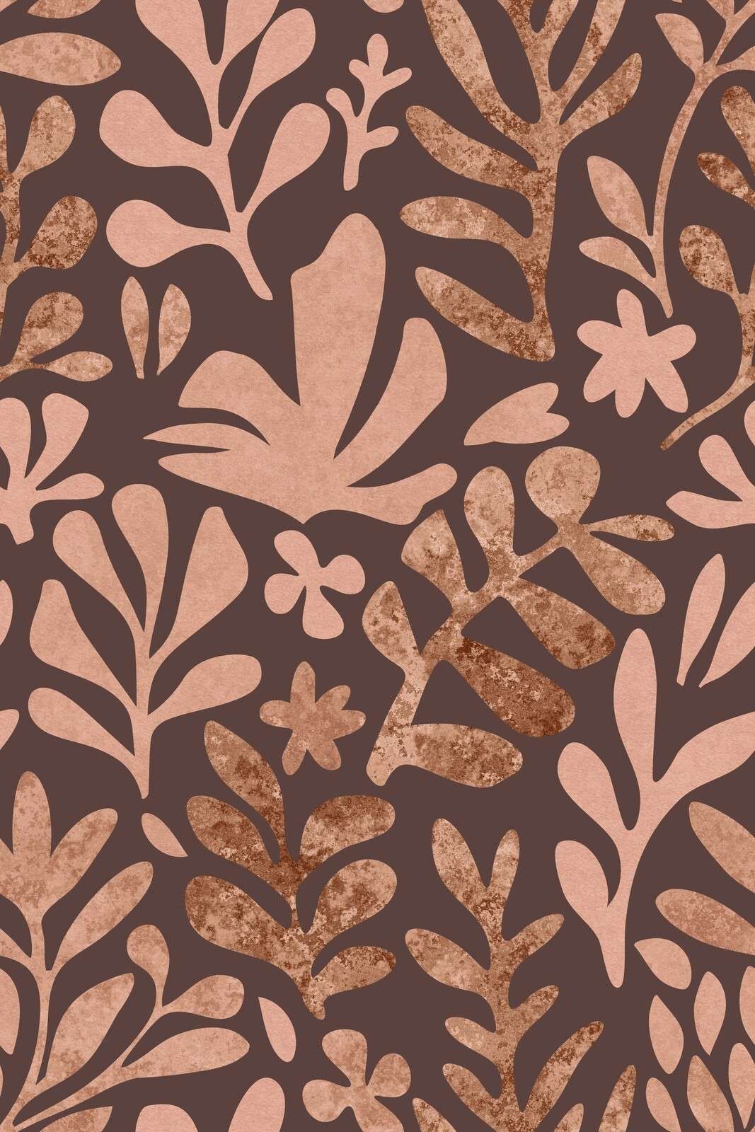 Mousse moka aux formes de feuillage inspirée de Matisse