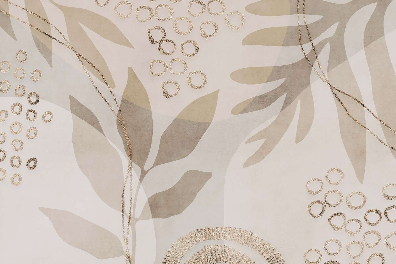 Flux naturel et glamour des formes de feuilles