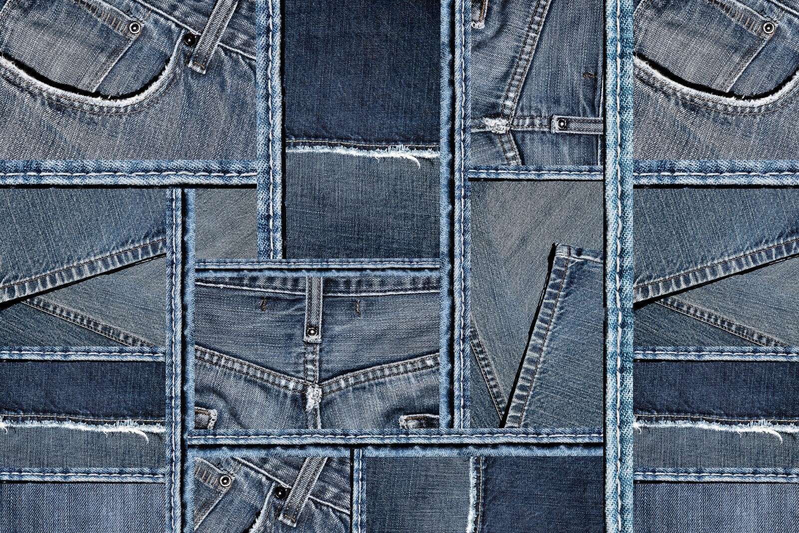 texture de denim bleu