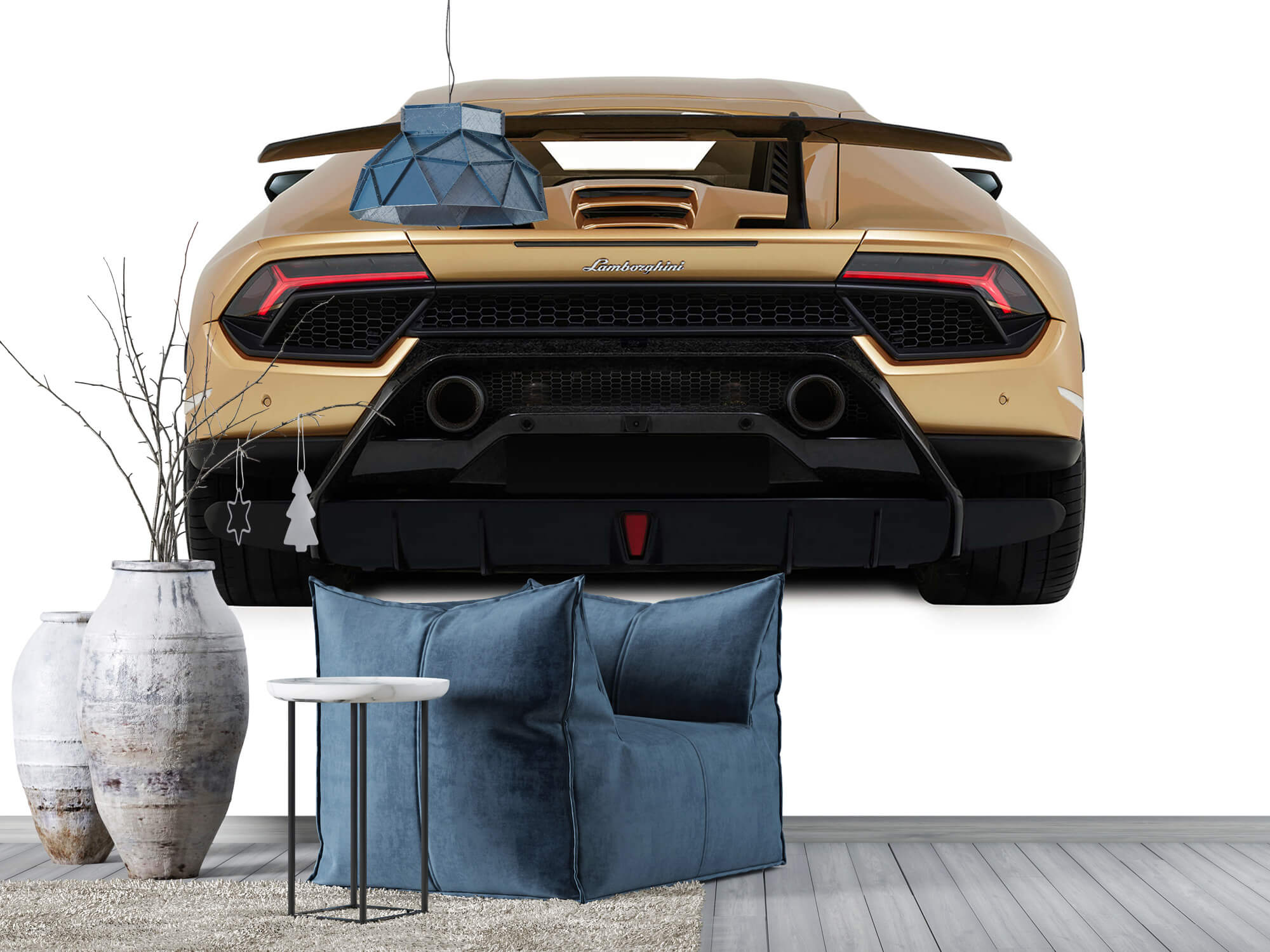 Wallpaper Lamborghini Huracán - Vue arrière, blanc 9