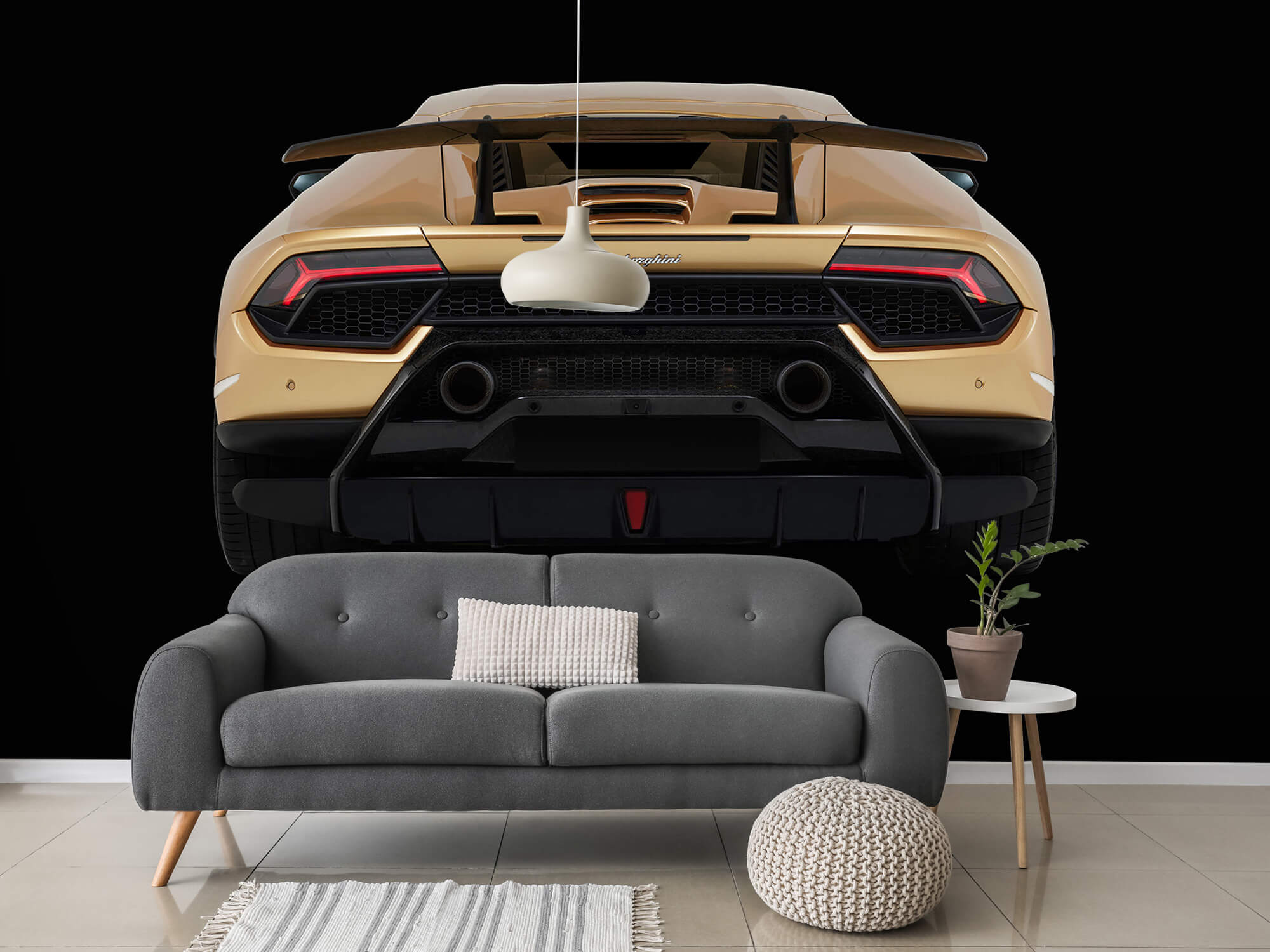 Wallpaper Lamborghini Huracán - Arrière, noir 15