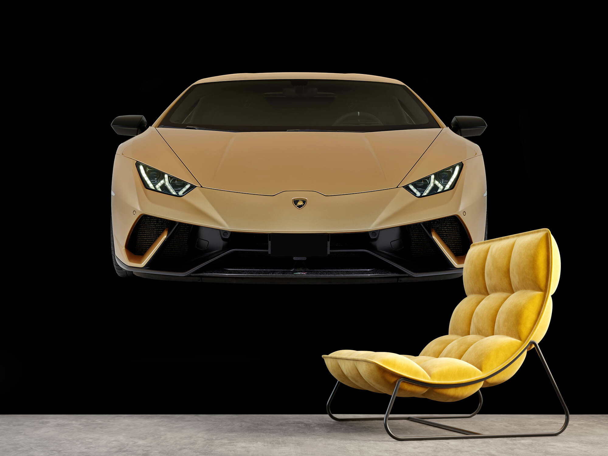 Wallpaper Lamborghini Huracán - Avant, noir 4