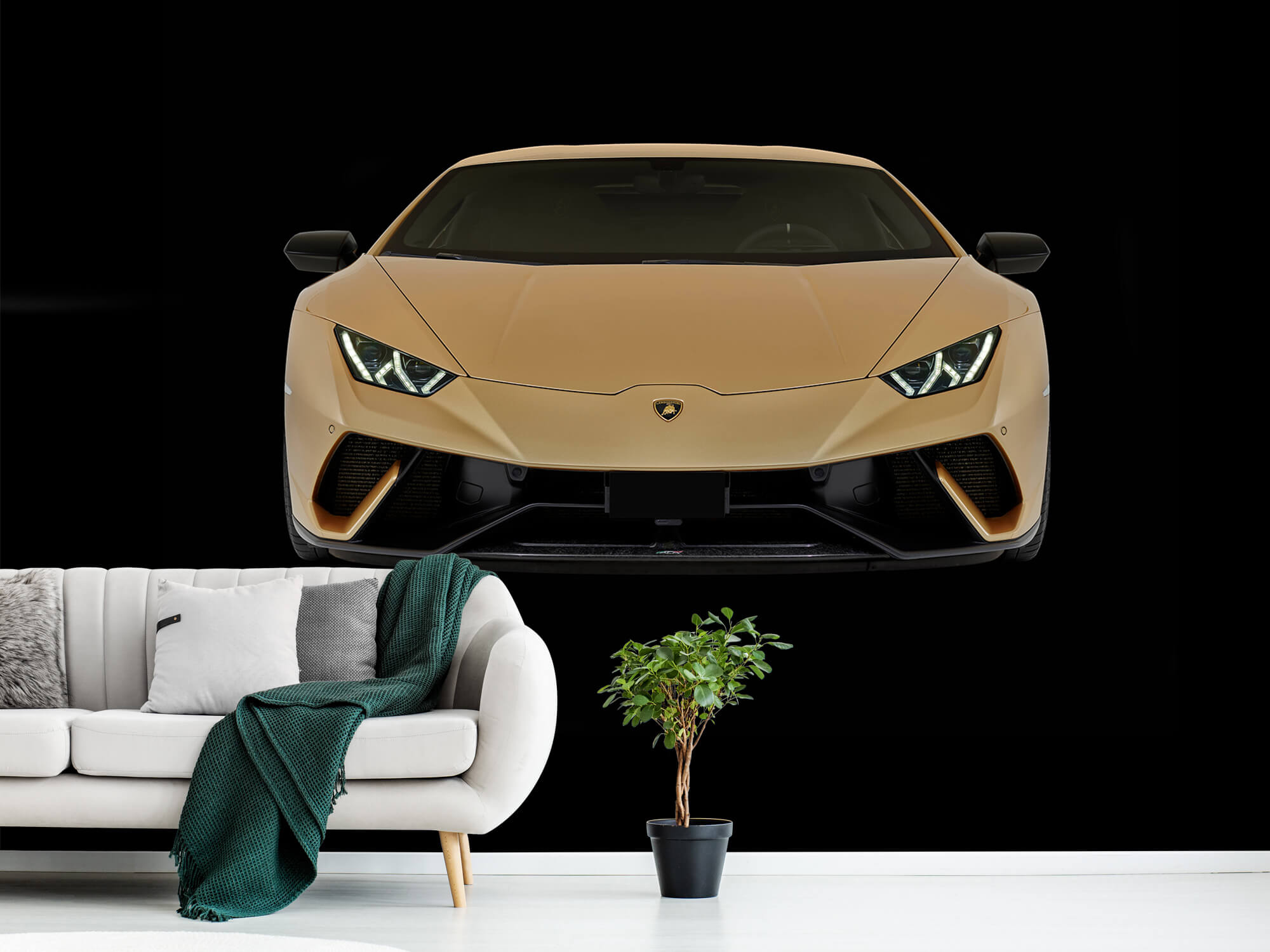 Wallpaper Lamborghini Huracán - Avant, noir 1