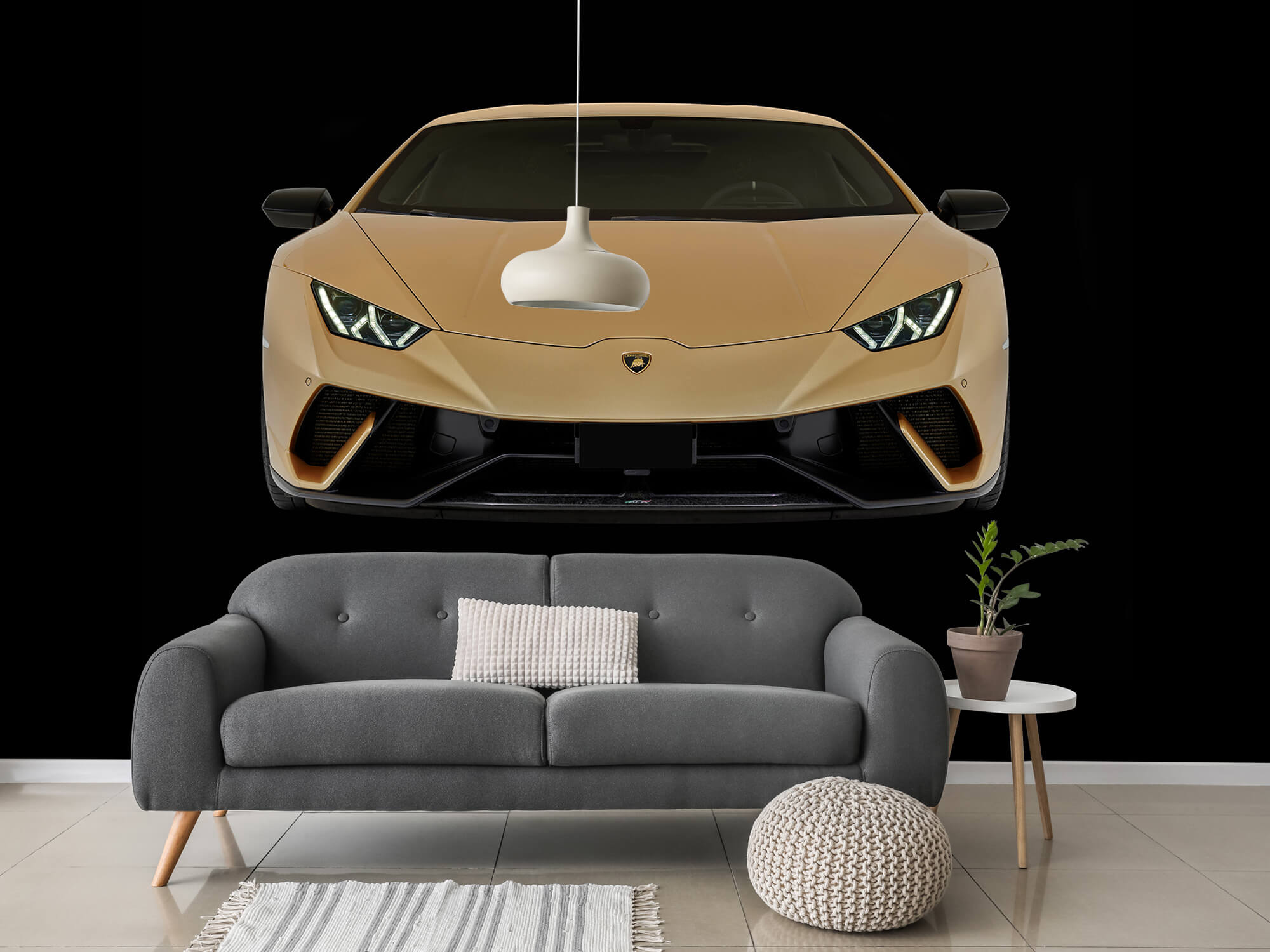 Wallpaper Lamborghini Huracán - Avant, noir 3