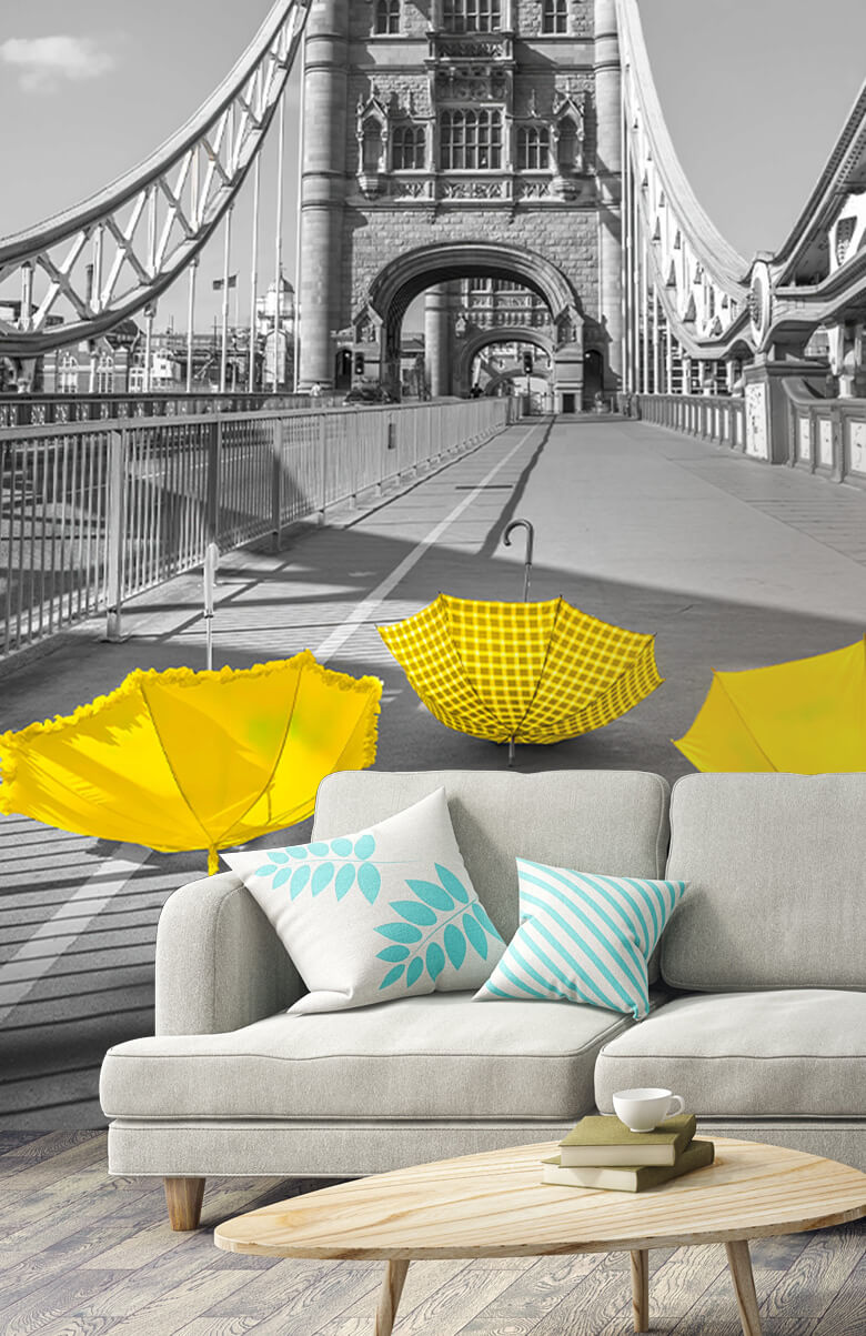  Parapluies jaunes sur le Tower bridge 7