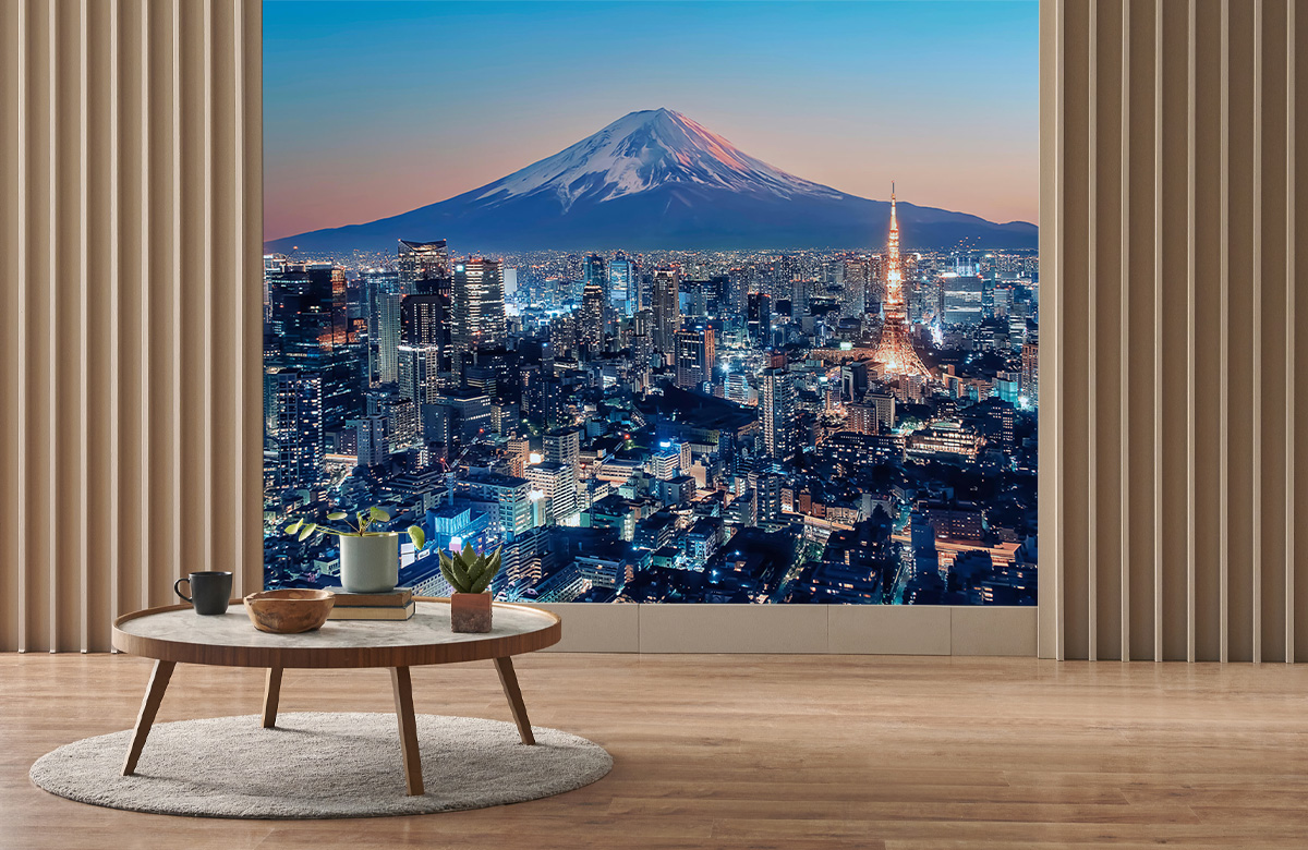 wallpaper Tokyo bij zonsondergang 6